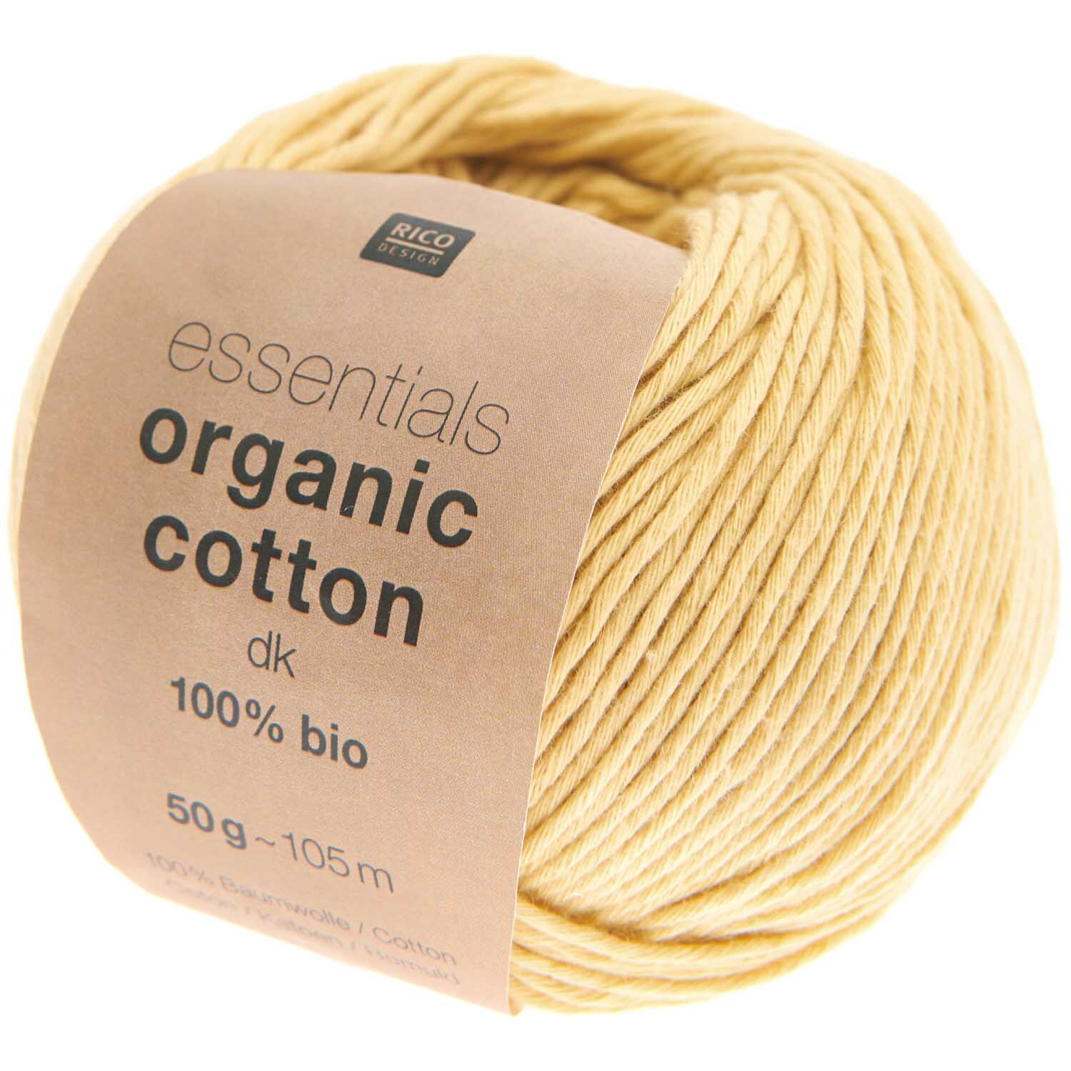Rico Design Essentials Organic Cotton dk Senf