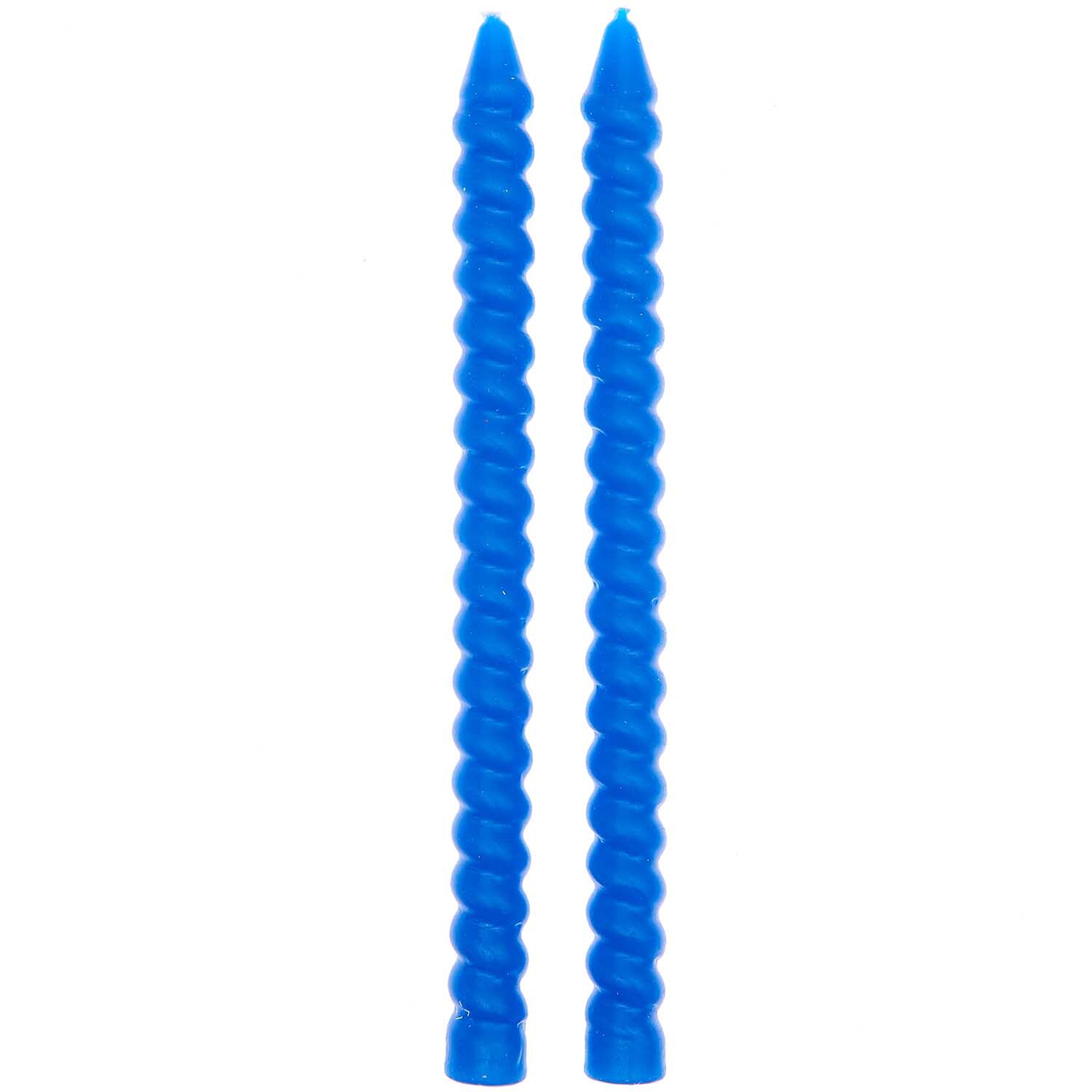 Spiral Kerzen lang 1,4x18cm 2 Stück