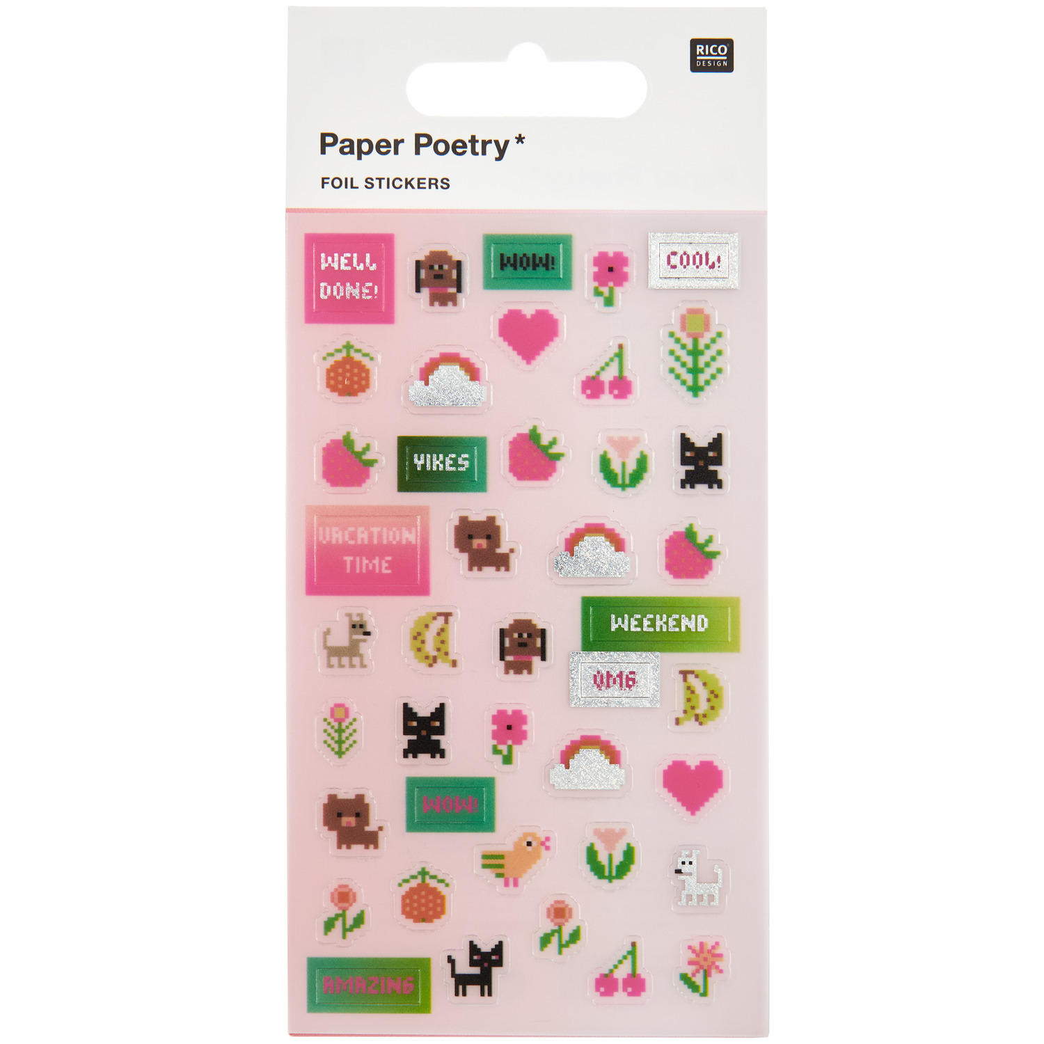 Paper Poetry Foliensticker Pixel Power 