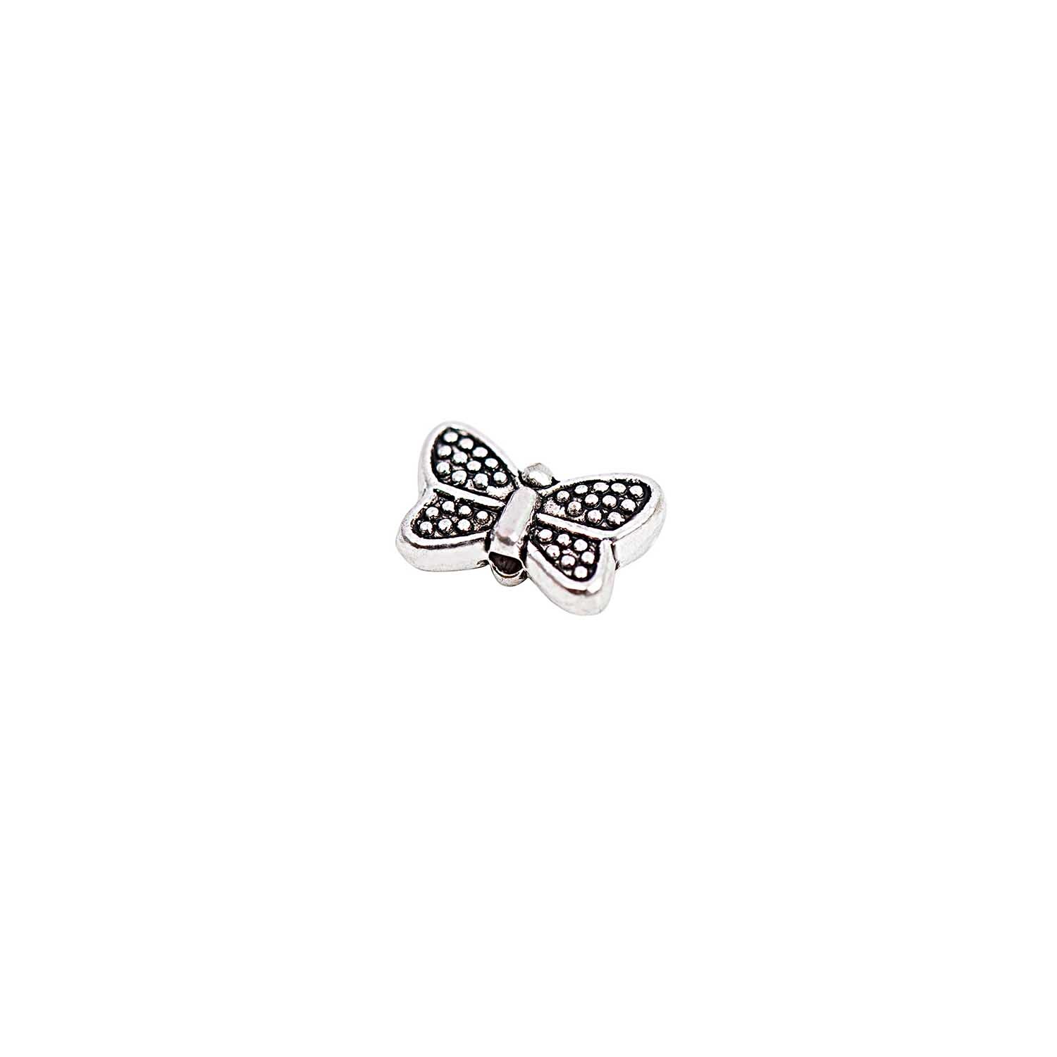 Schmetterlinge klein silber 10x3,5mm 20 Stück