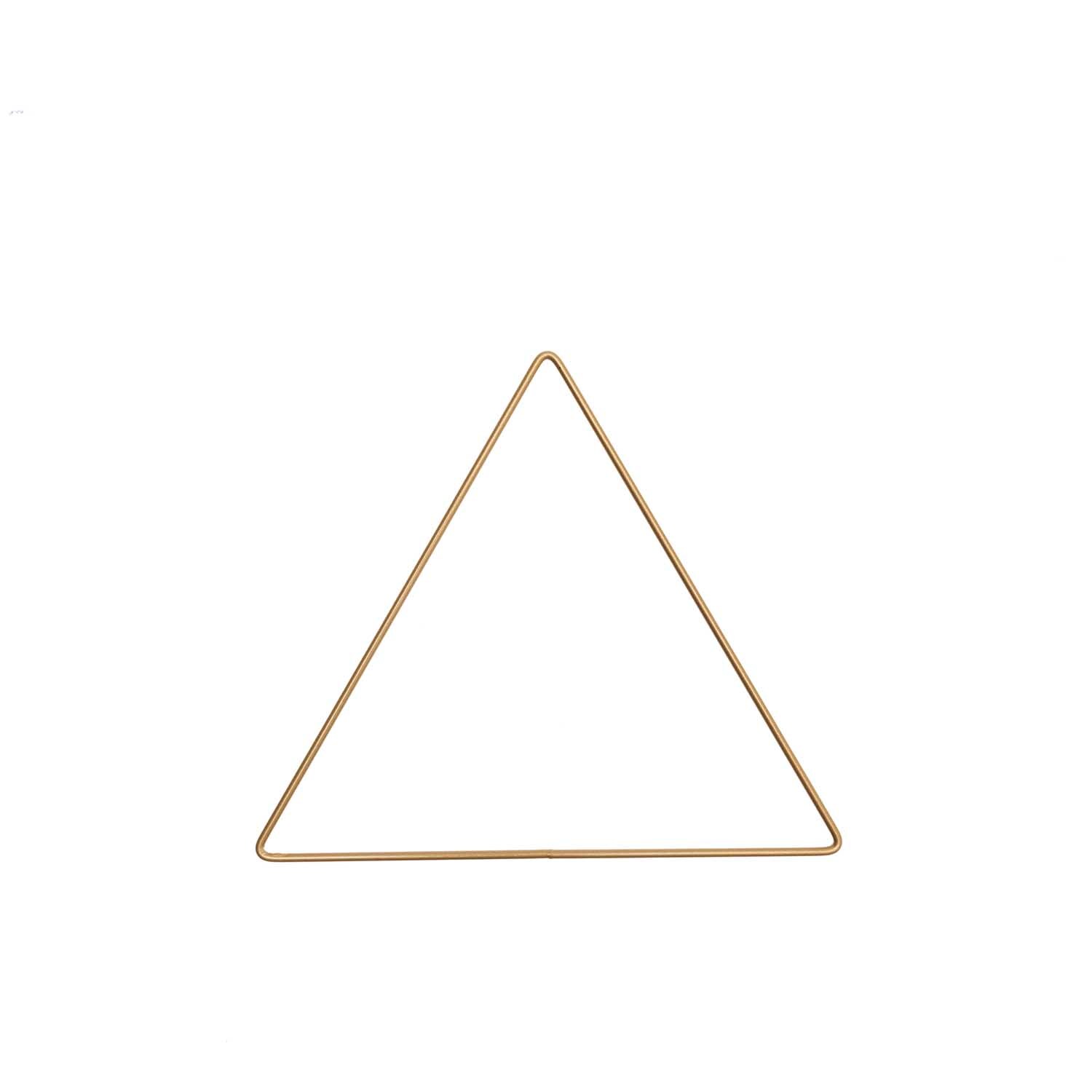 Metallring Dreieck gold