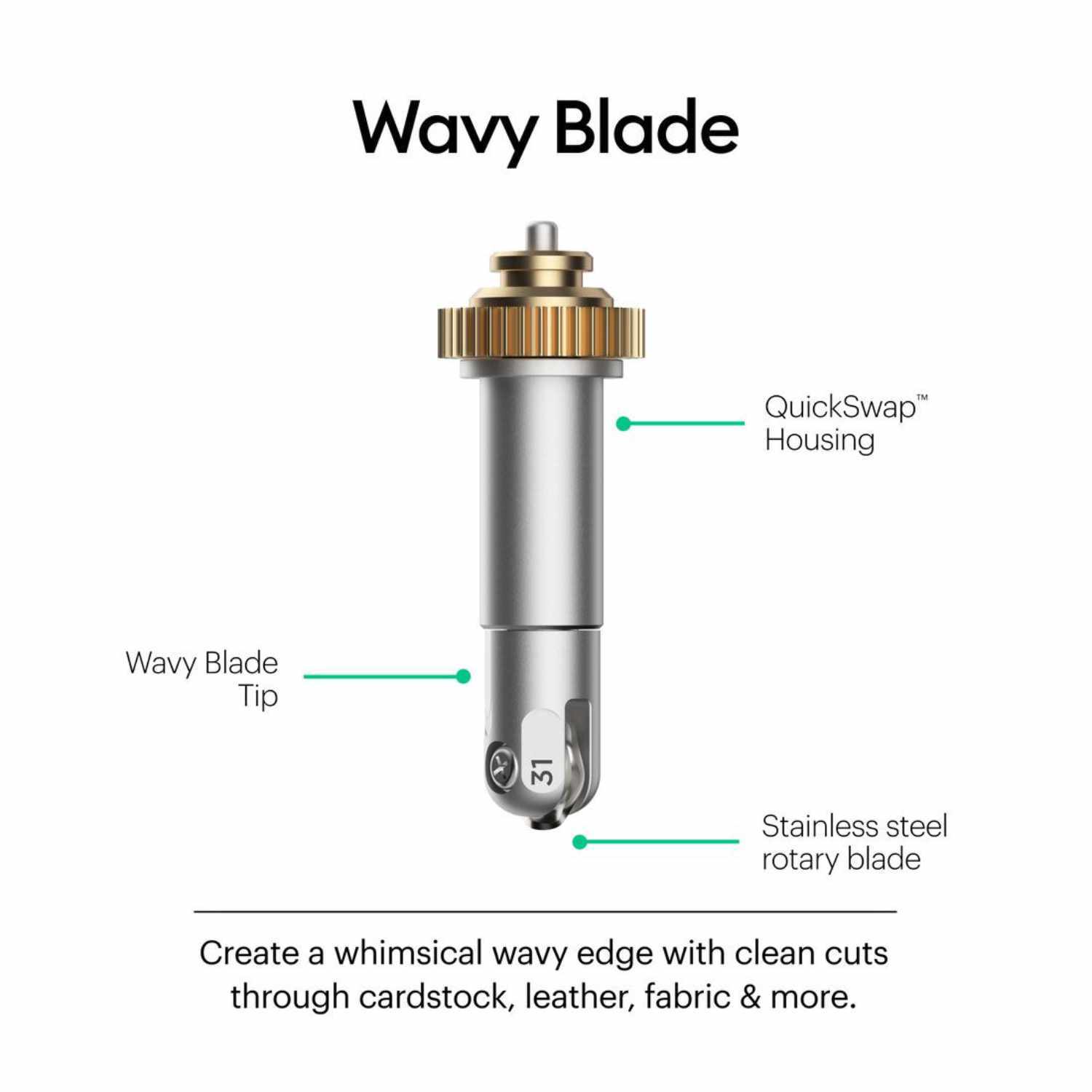 Maker Wavy Blade 31 Wellenförmige Klinge