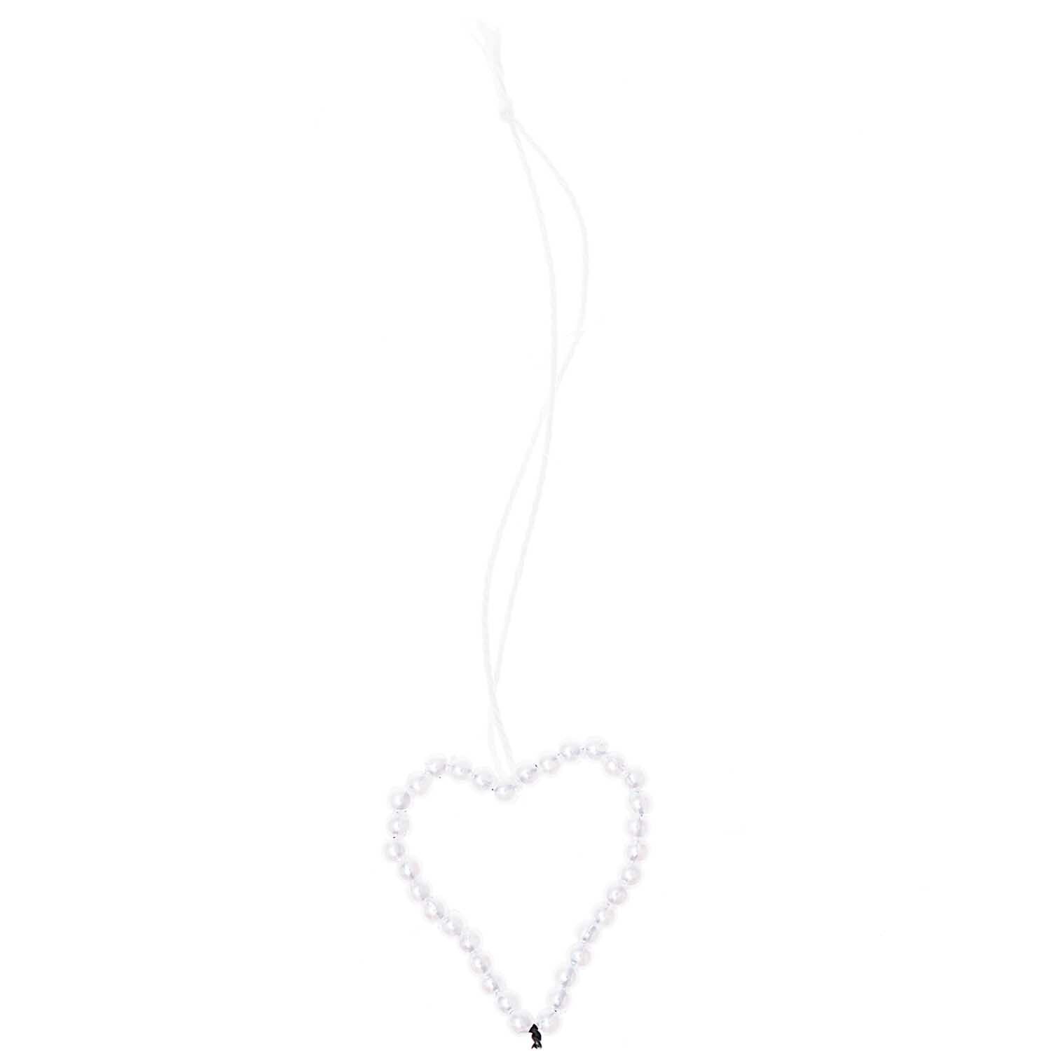 Perlenhänger Herz klein perlmutt 1,5x2,5x8cm