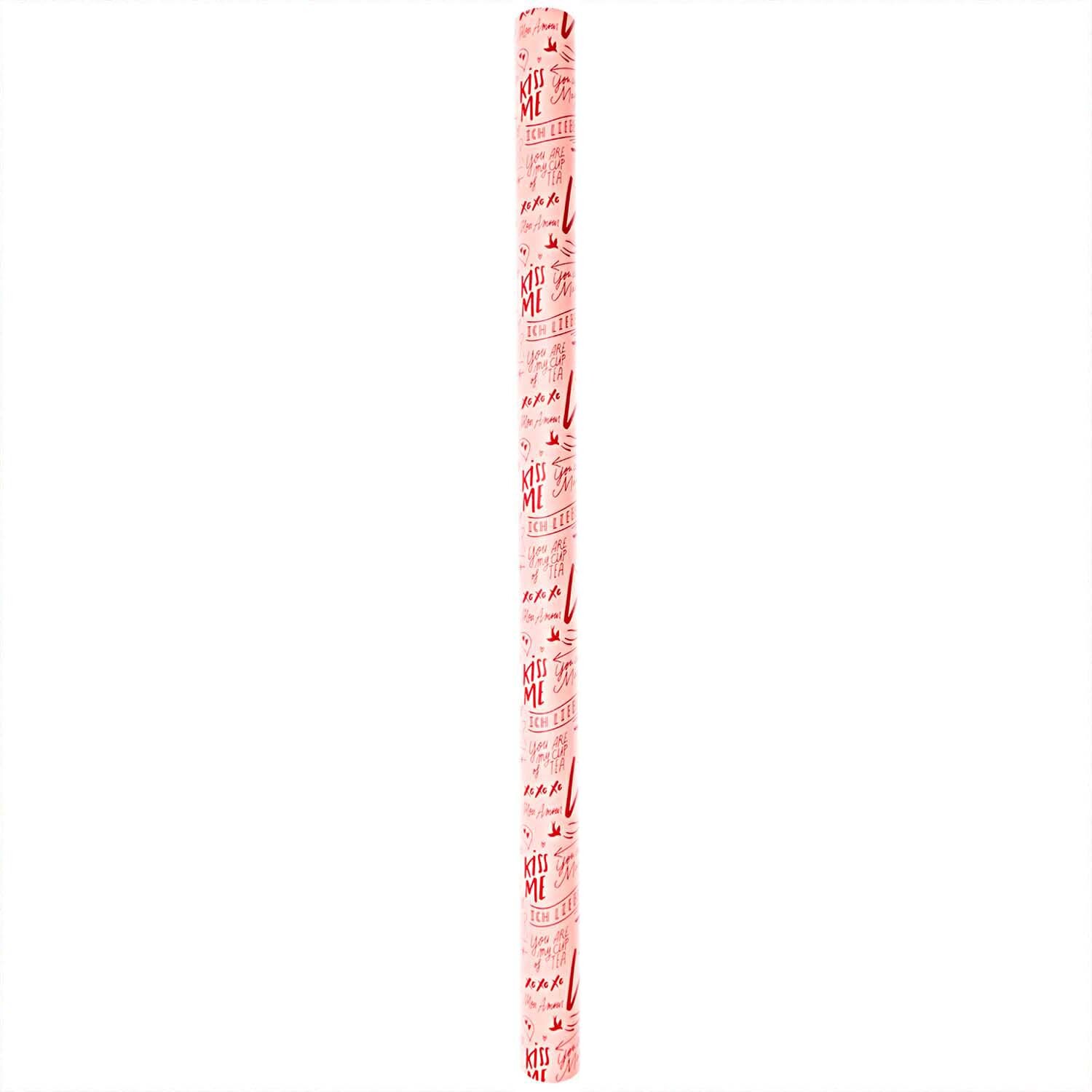 Paper Poetry Geschenkpapier Liebe rosa 70cm 2m Hot Foil