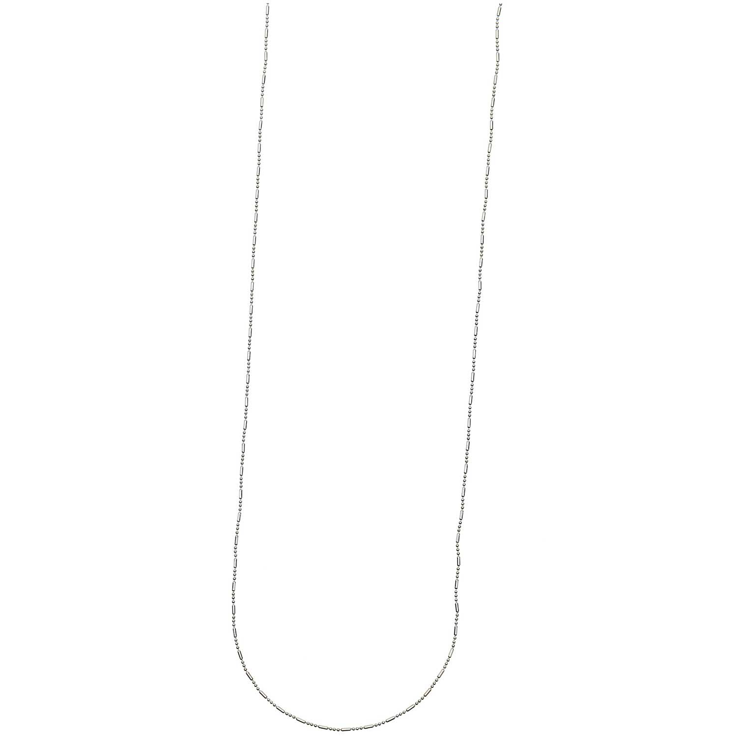 Kügelchenkette mit Steg silber 65cm