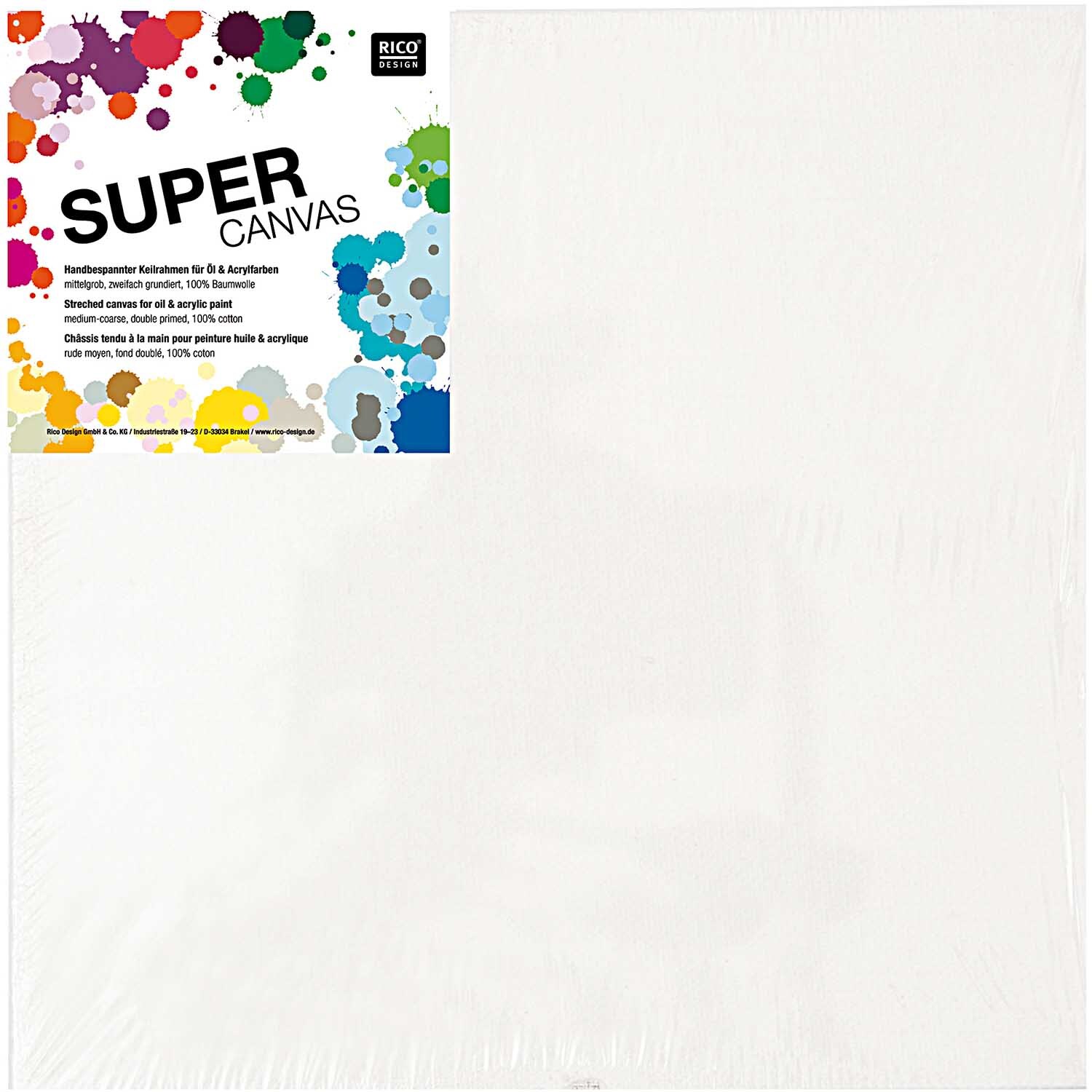 Super Canvas Keilrahmen 3er Set 20x20cm