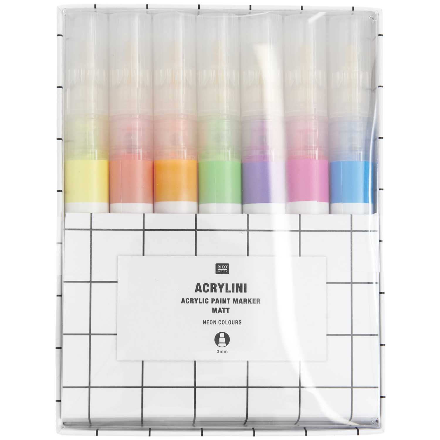 Acrylini Marker Set Neon