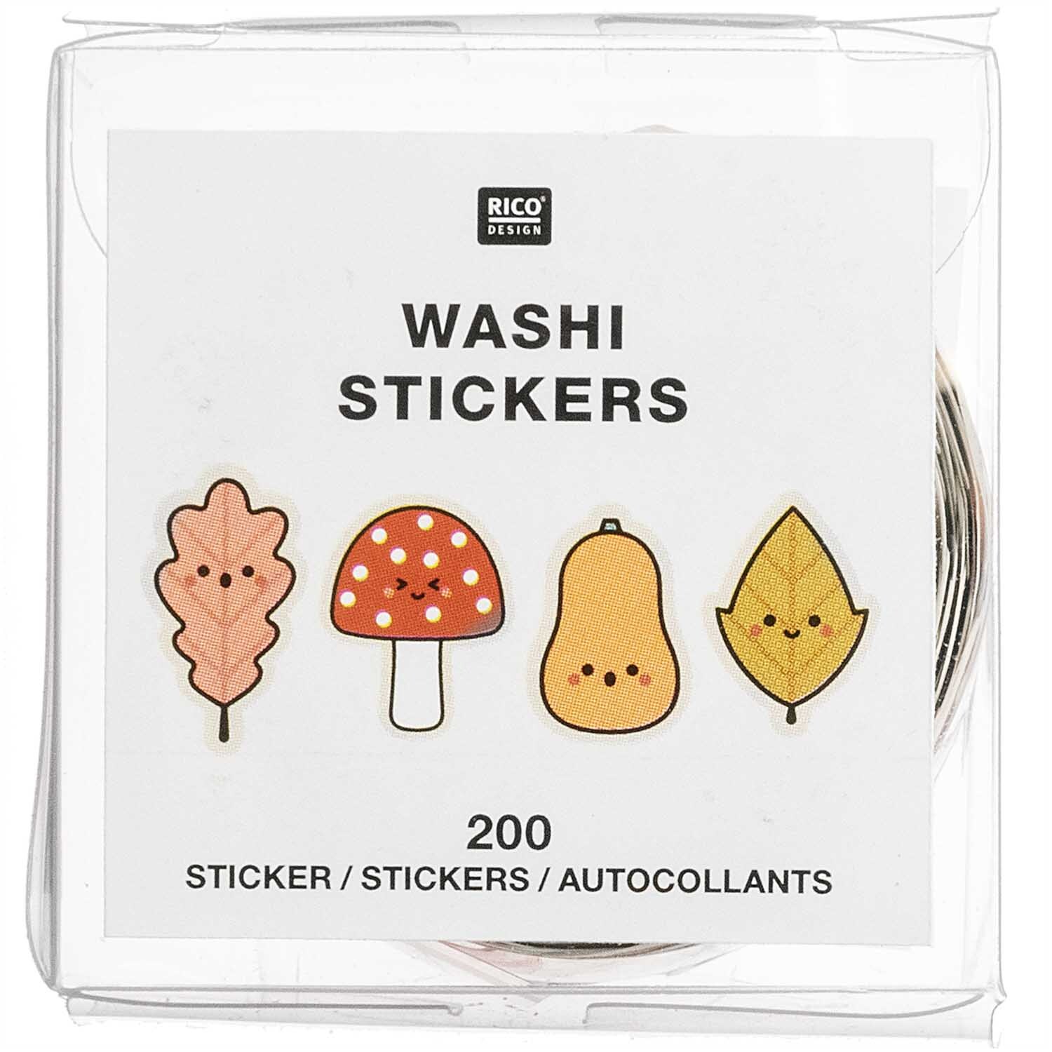 Washi Sticker Funny Fall 200 Stück