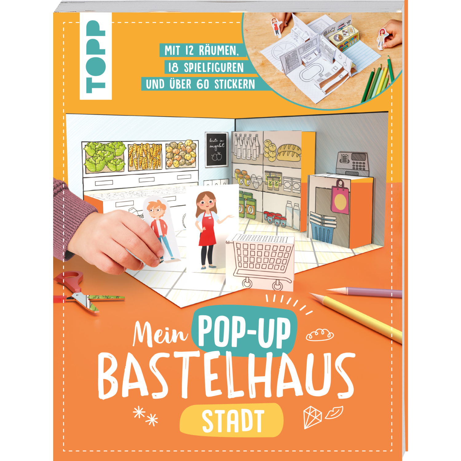 Mein Pop-up Bastelhaus-Stadt
