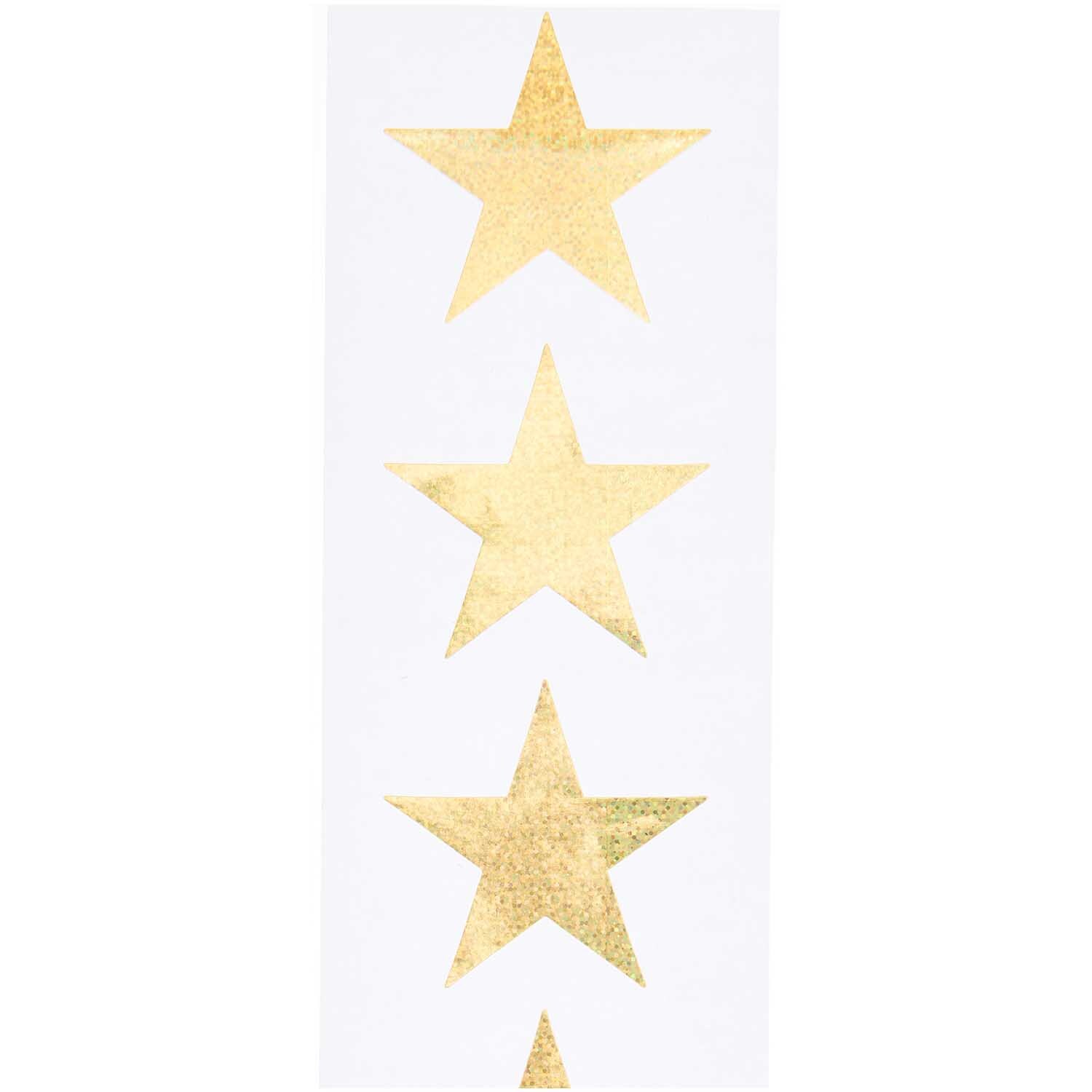 Paper Poetry Sticker Sterne 5cm 120 Stück auf der Rolle Hot Foil