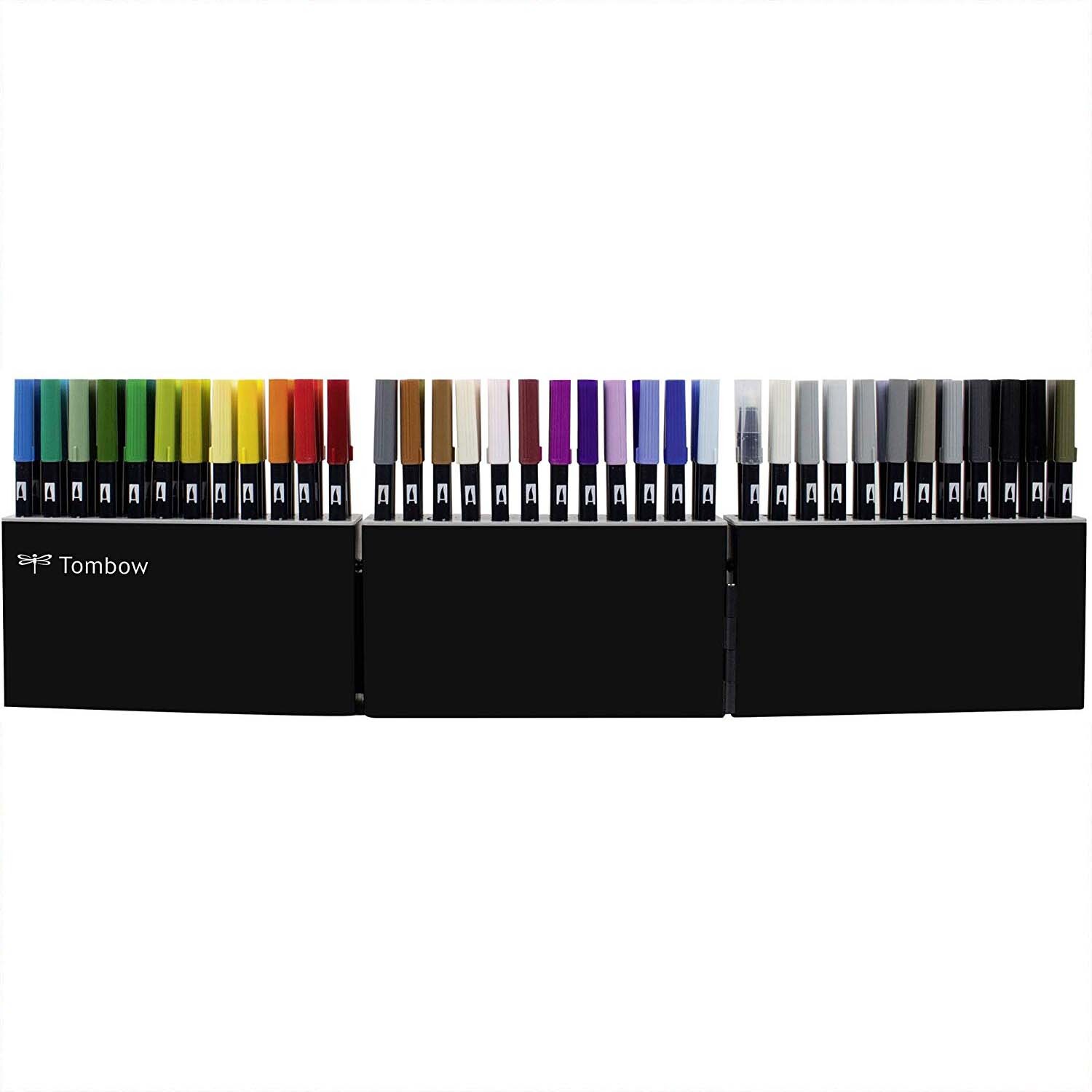 ABT Dual Brush Pen in der Stiftebox 107 Farben und Blender