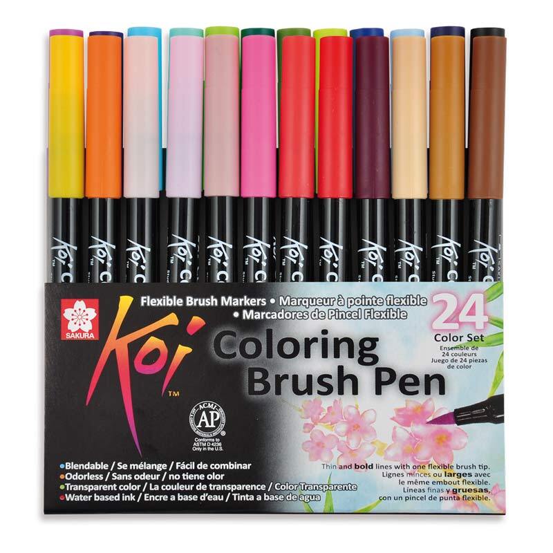 Coloring Brush Pen 24teilig