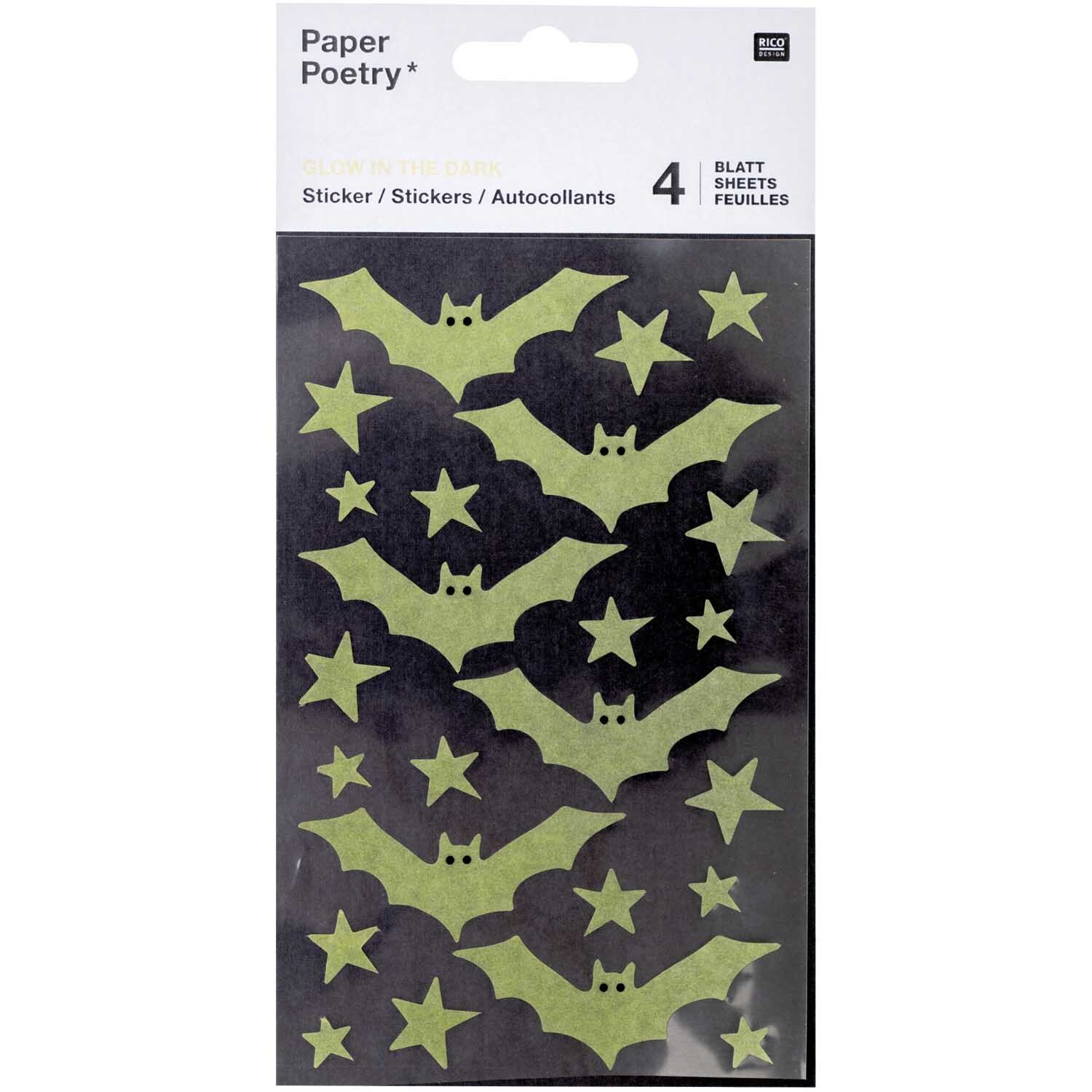 Paper Poetry Washi-Sticker Fledermäuse