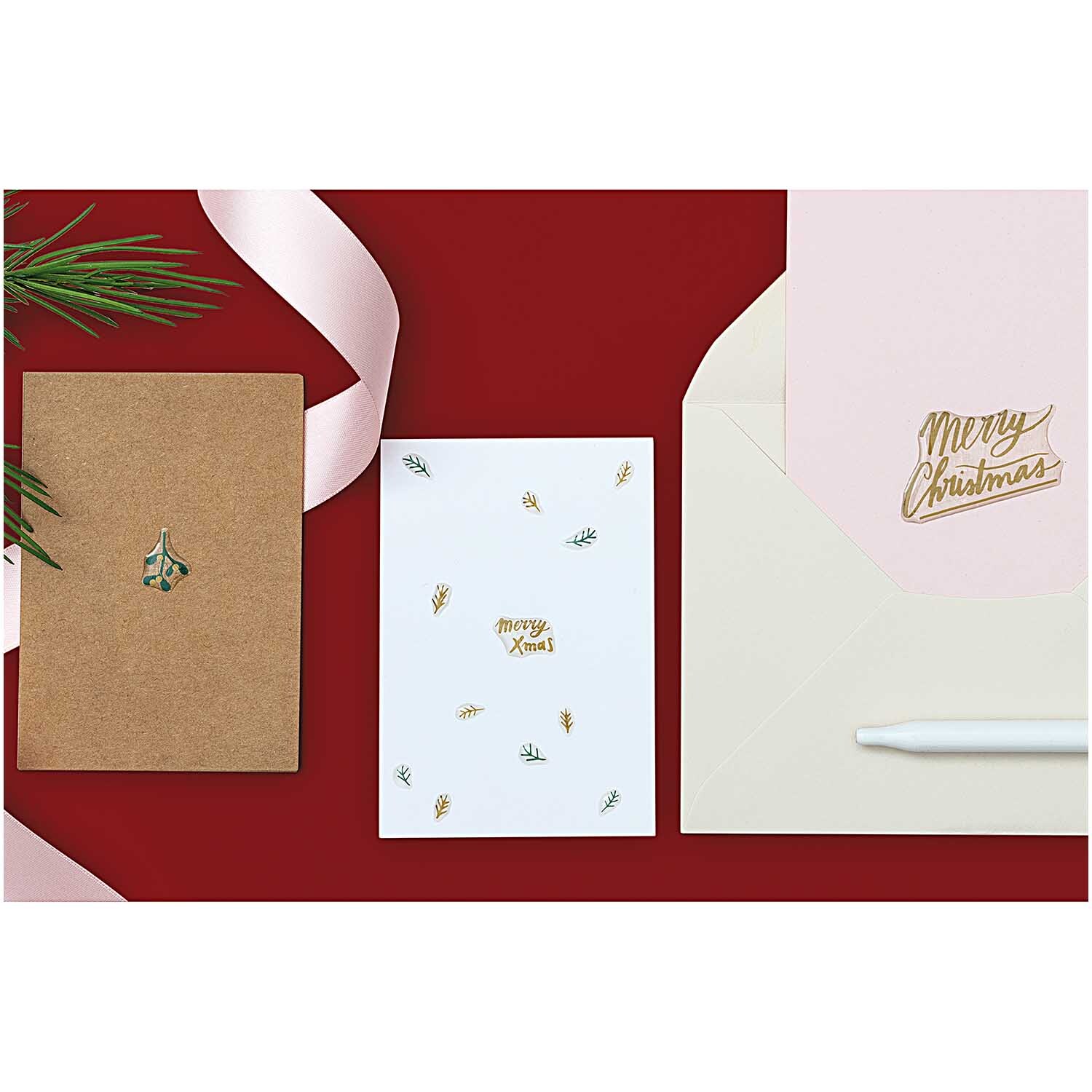 Paper Poetry Gelsticker Jolly Christmas pastell