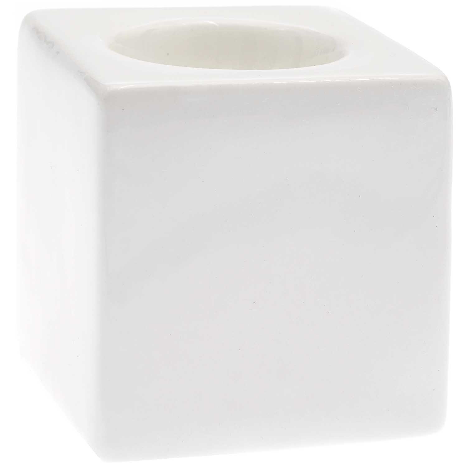 Porzellan-Teelichhalter weiß 7,3cm