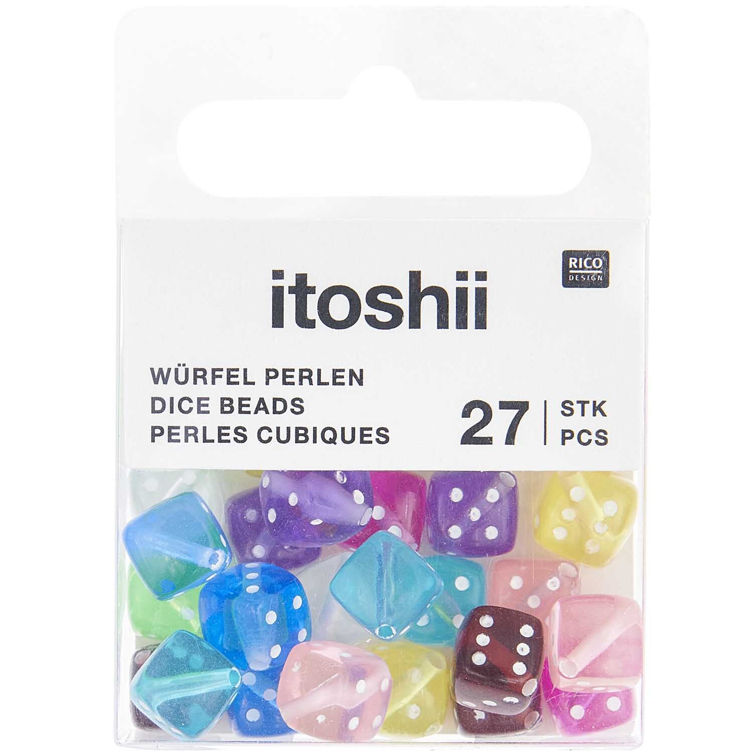 itoshii Perlen Würfel Multicolor