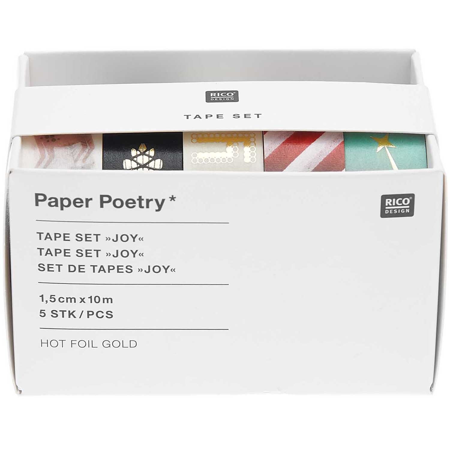 Paper Poetry Tape Set Christmas Joy 5teilig