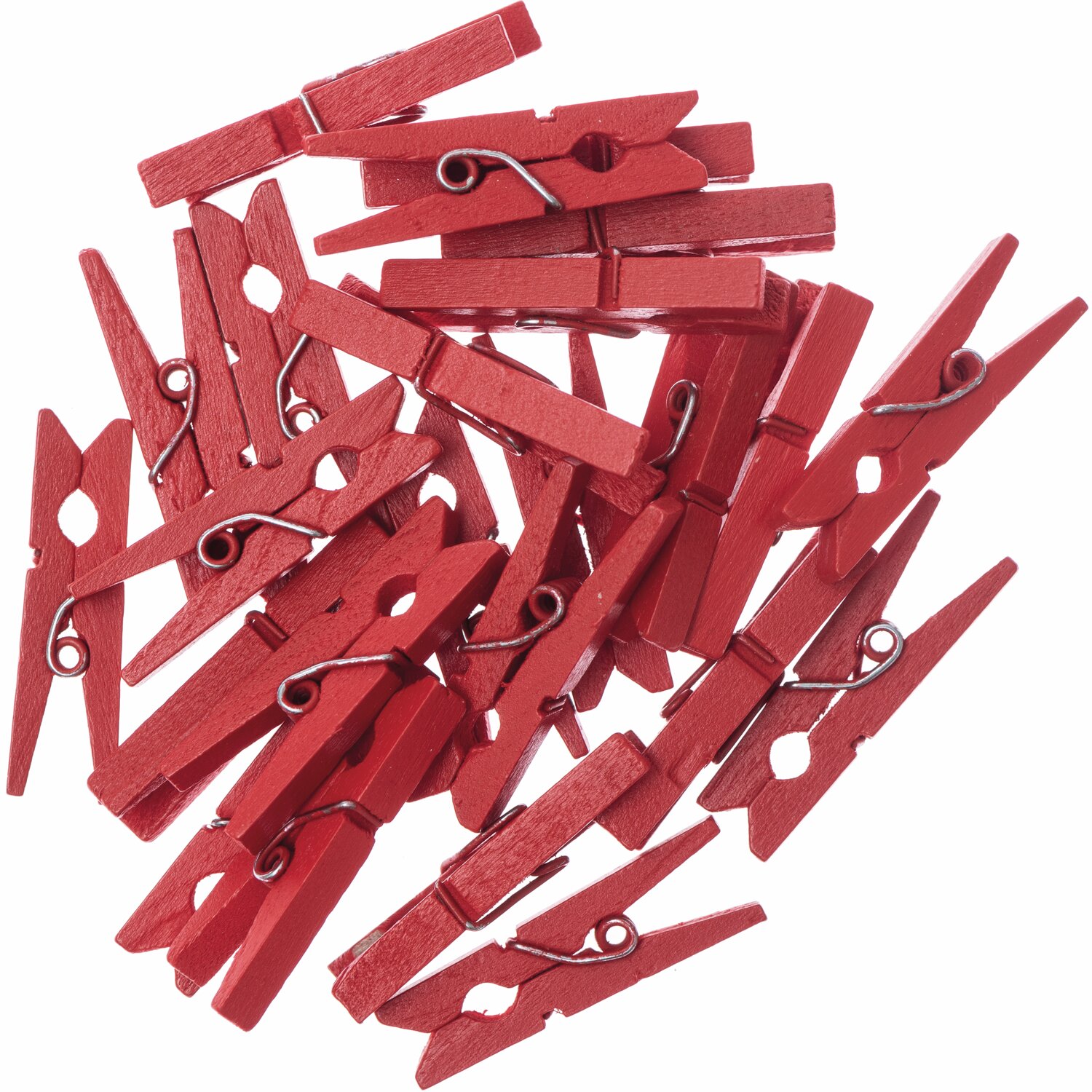 Rico Design Holzklammern 3cm 24 Stück Rot