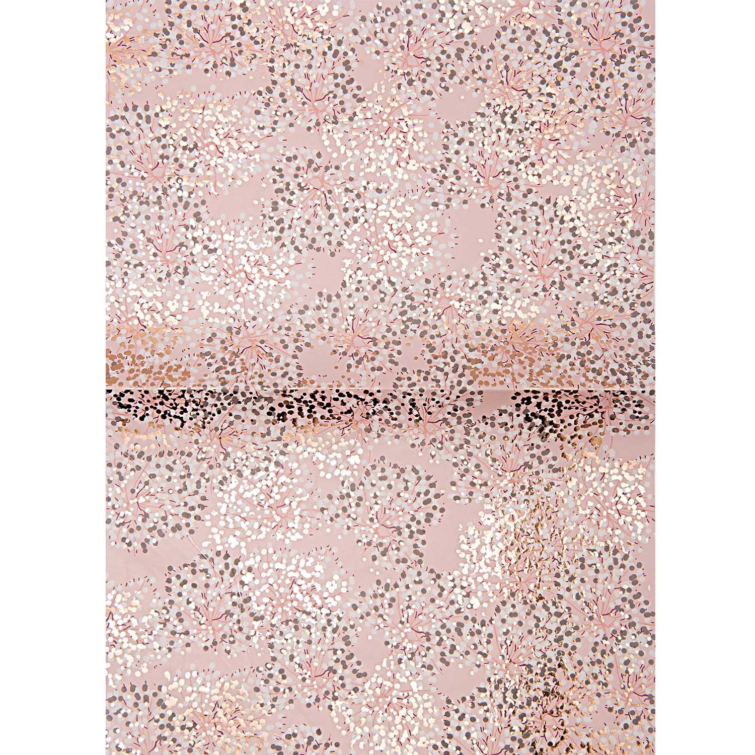 Paper Patch Papier Buissons rosa 30x42cm Hot Foil