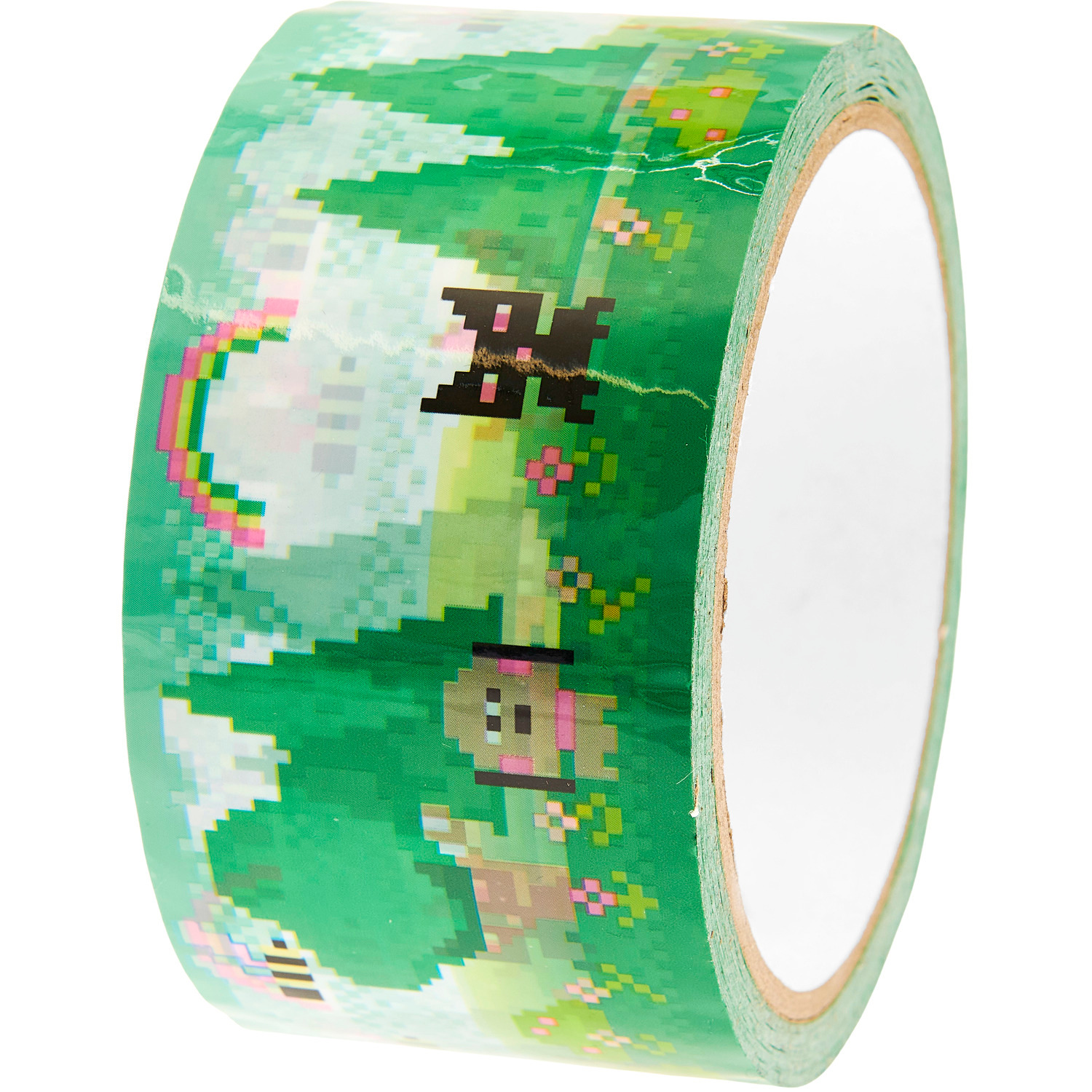 Paper Poetry Paketklebeband Pixel grün 