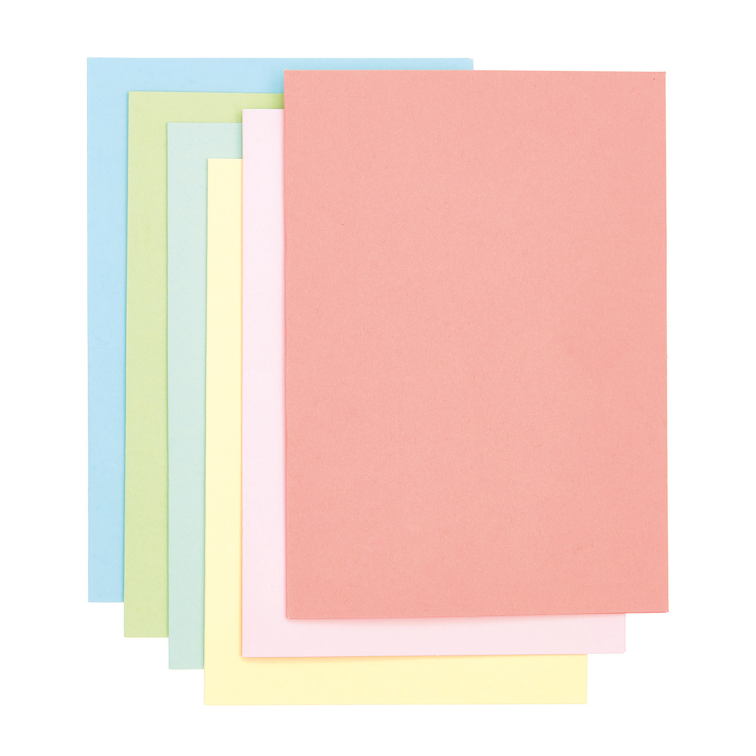 Rico Design Paper Poetry Kartenset Rainbow pastel C7/A7