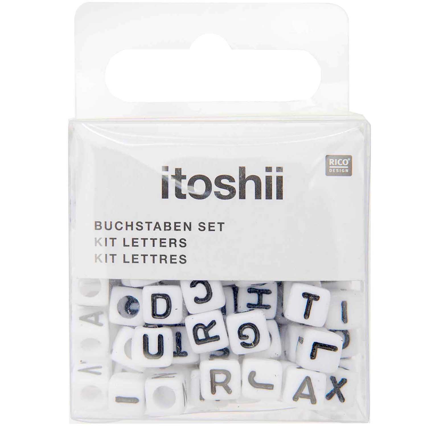 itoshii Buchstaben Mix Würfel 6x6x6mm 99 Stück