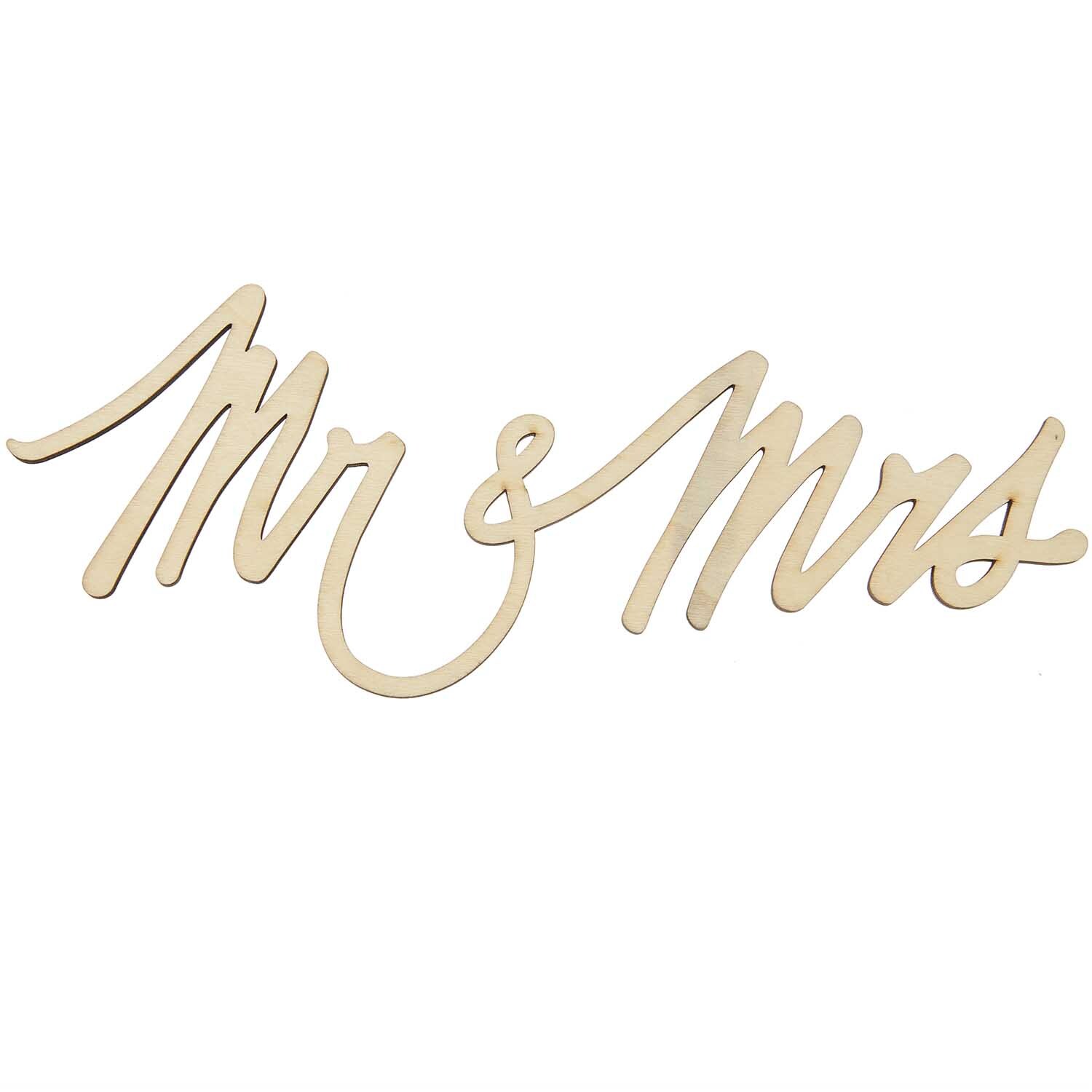 Holzschriftzug magnetisch "Mr & Mrs" 28x11cm