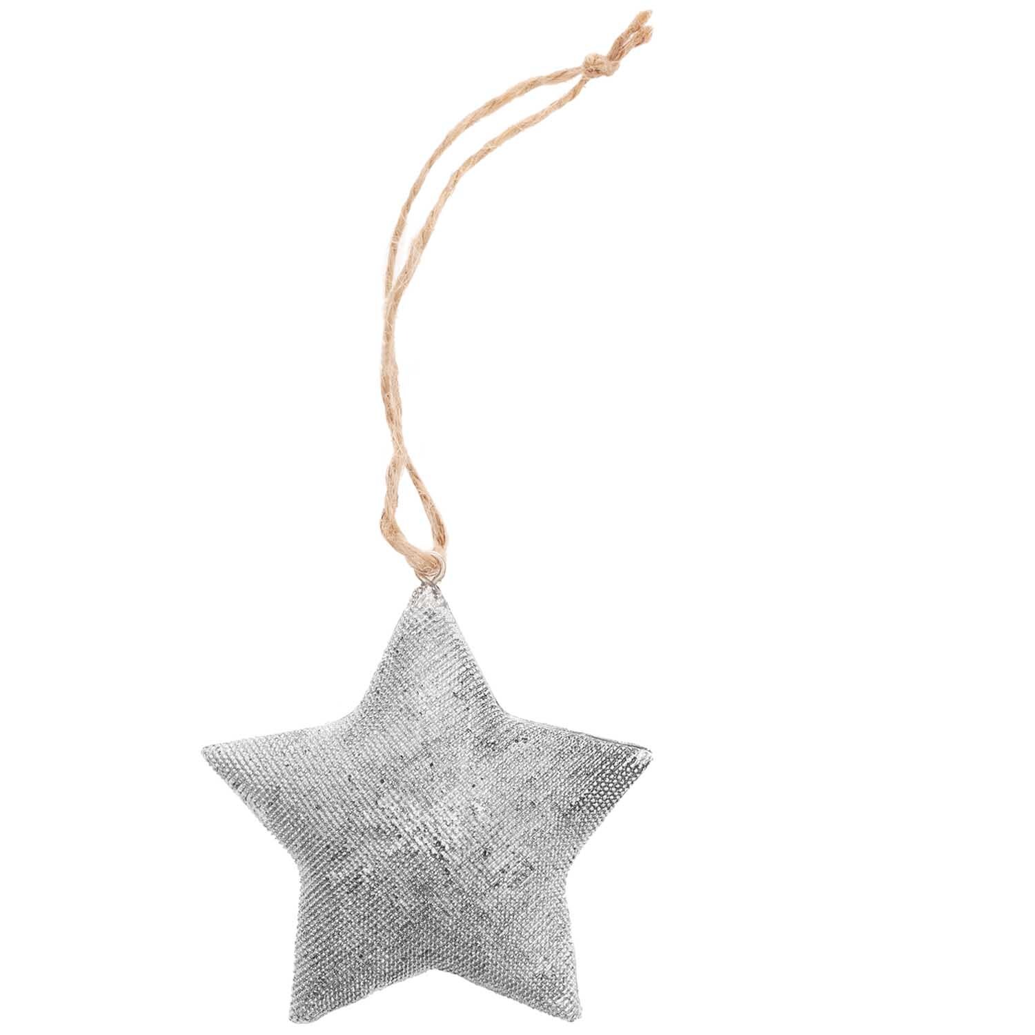Hänger Stern aus Polyresin 5x8,5cm