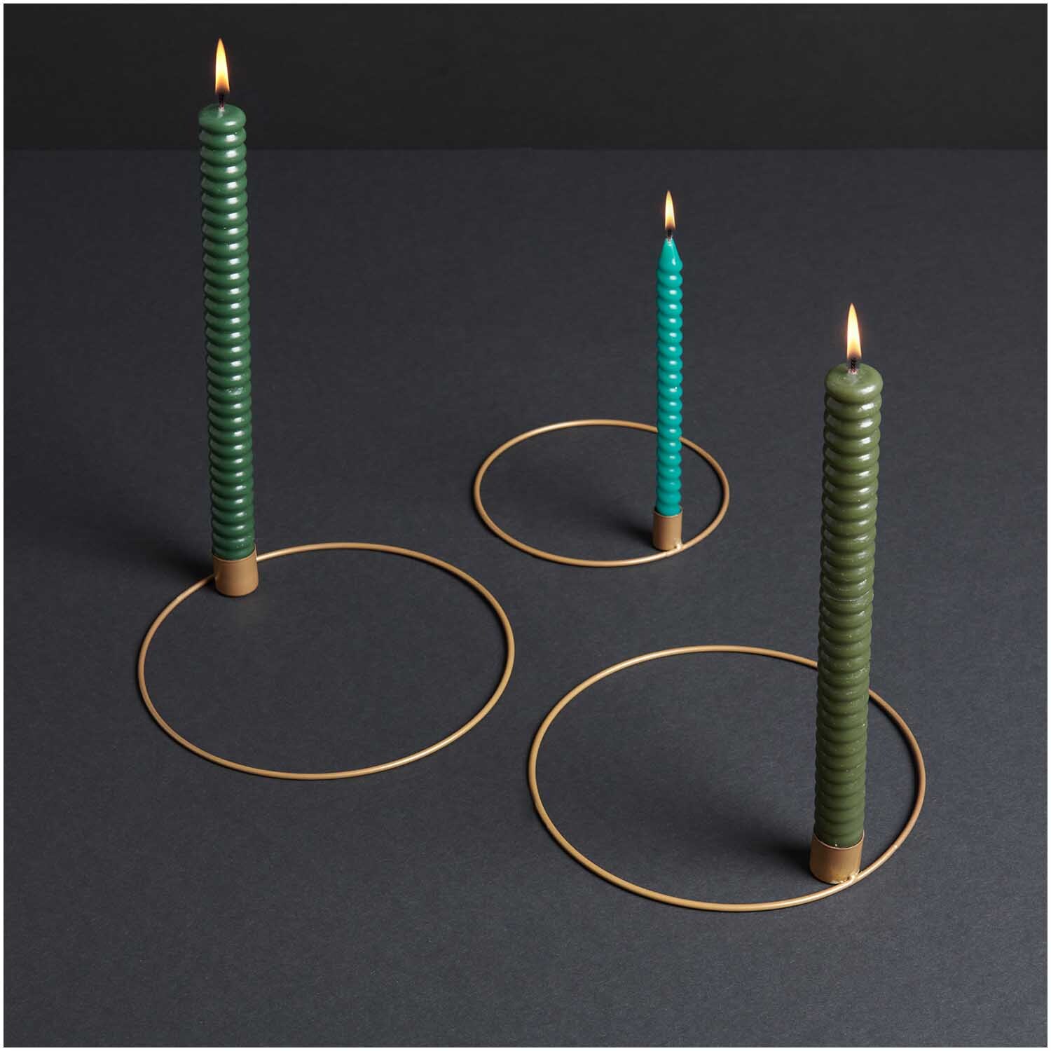Metallring mit Kerzenhalter Ø 15cm
