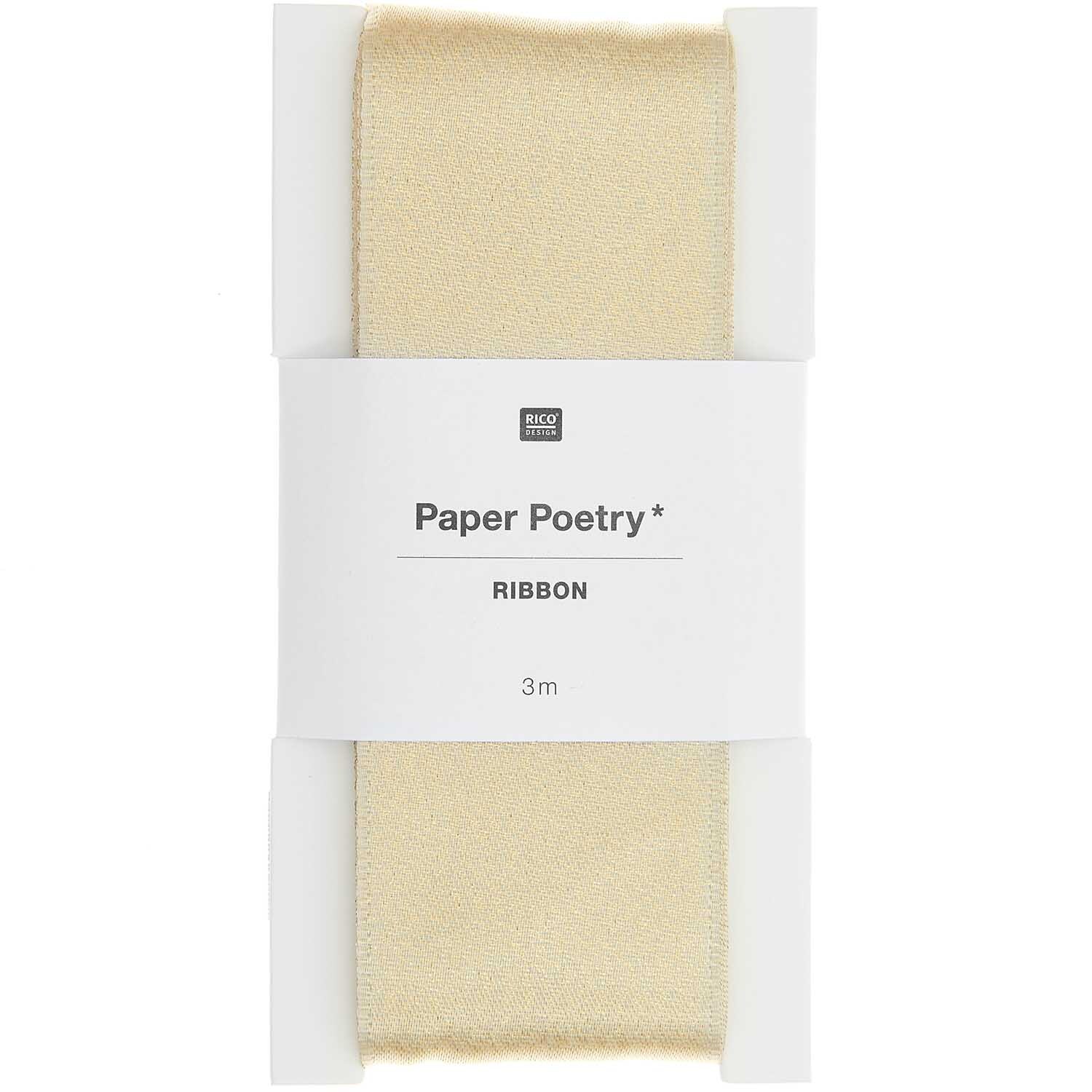 Paper Poetry Satinband Lurex 38mm 3m