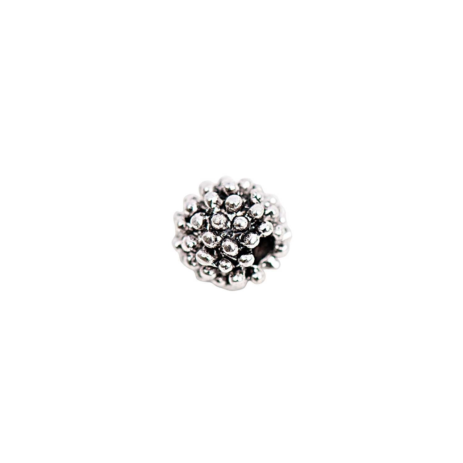 15 Perlen Ornament silber 7mm
