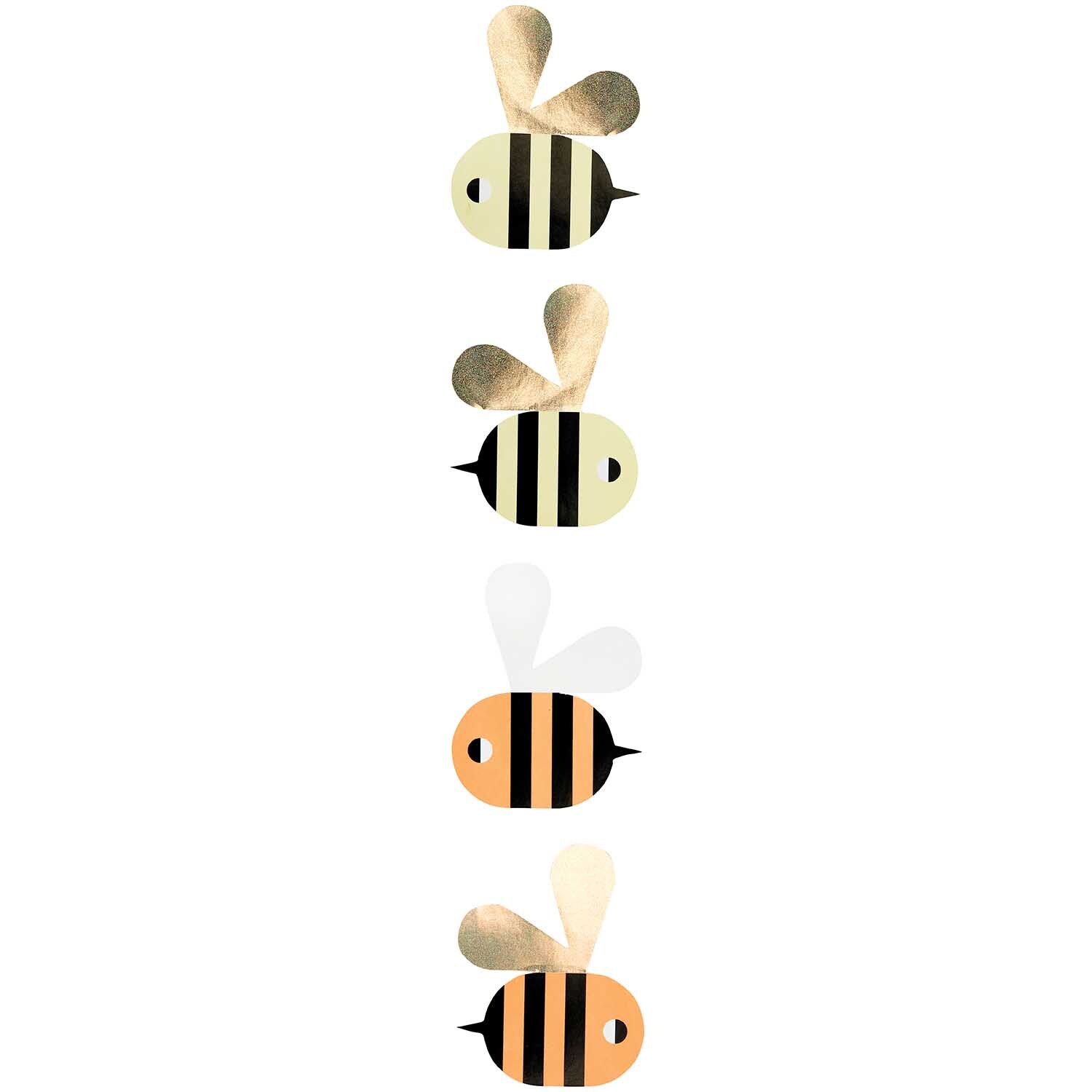 Paper Poetry Sticker Bienen Ø 5cm 120 Stück auf der Rolle