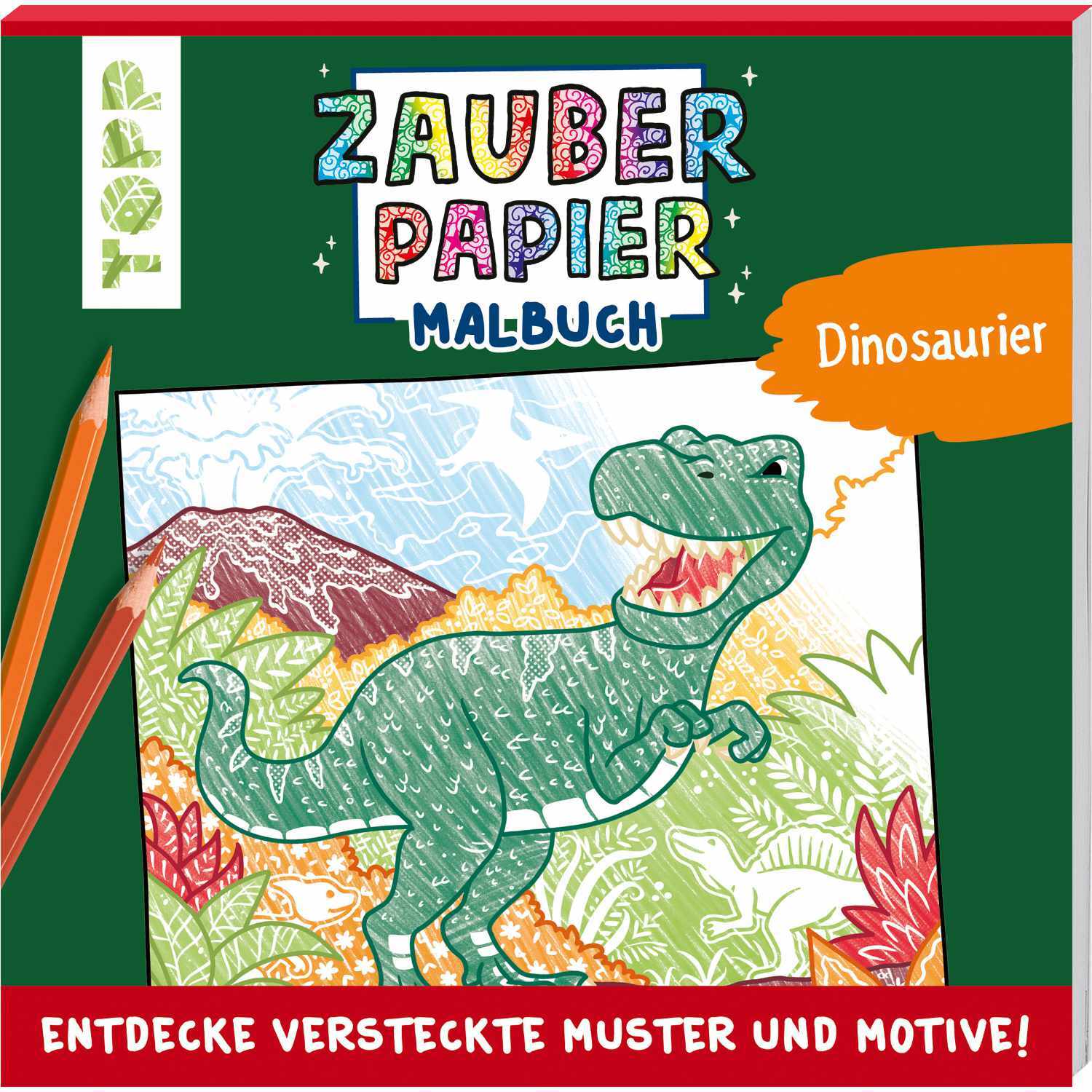 Zauberpapier Malbuch - Dinosaurier