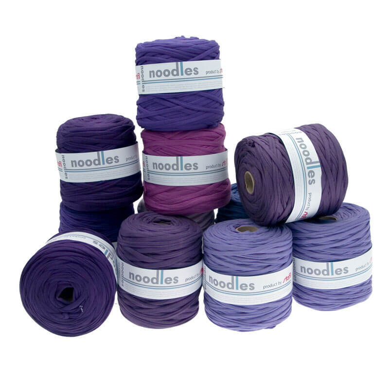 noodles Textilgarn Violett-Töne