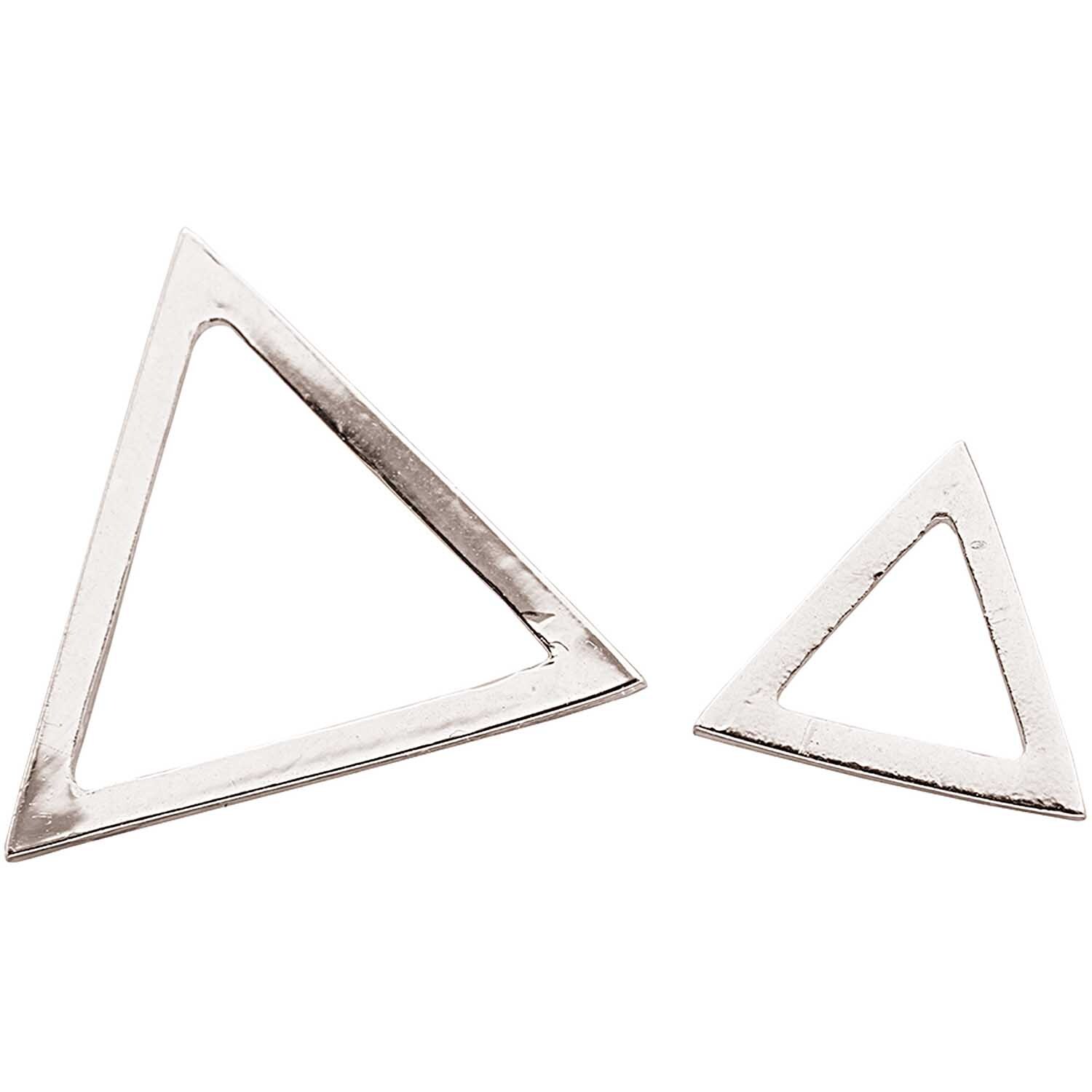 Anhänger Dreiecke silber 2 Stück