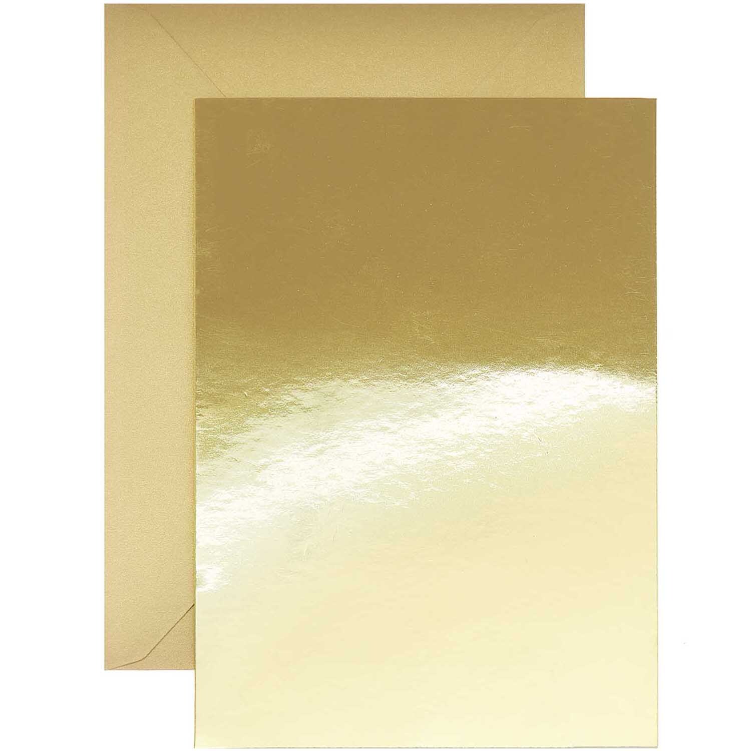 Paper Poetry Kartenset Spiegelkarton gold B6 20teilig