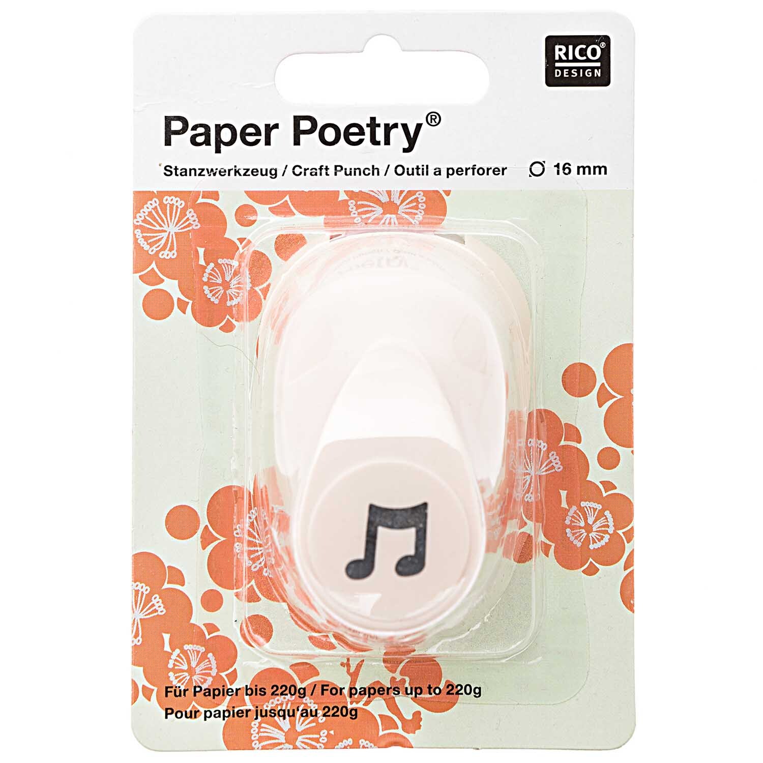 Paper Poetry Stanzer Musiknote 1,6cm