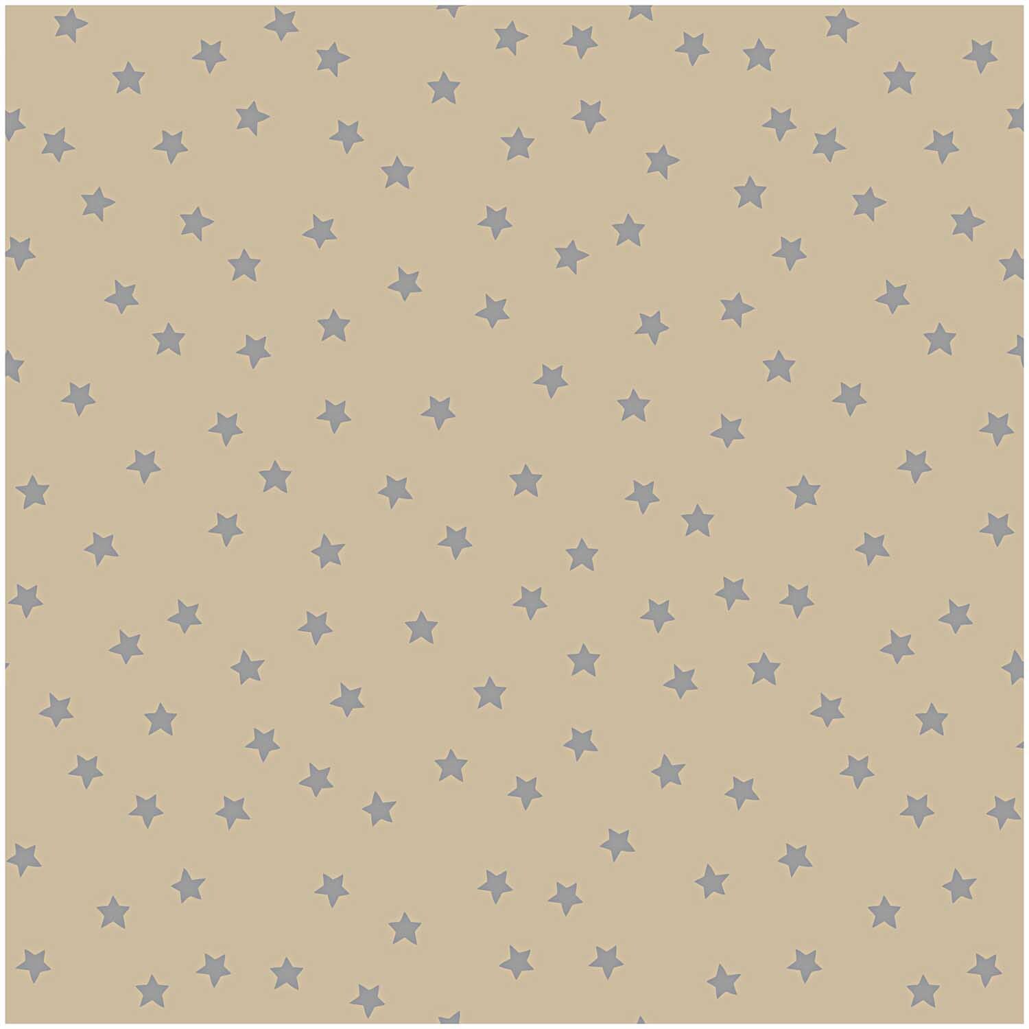 Stoff Sterne natur-silber 140cm breit