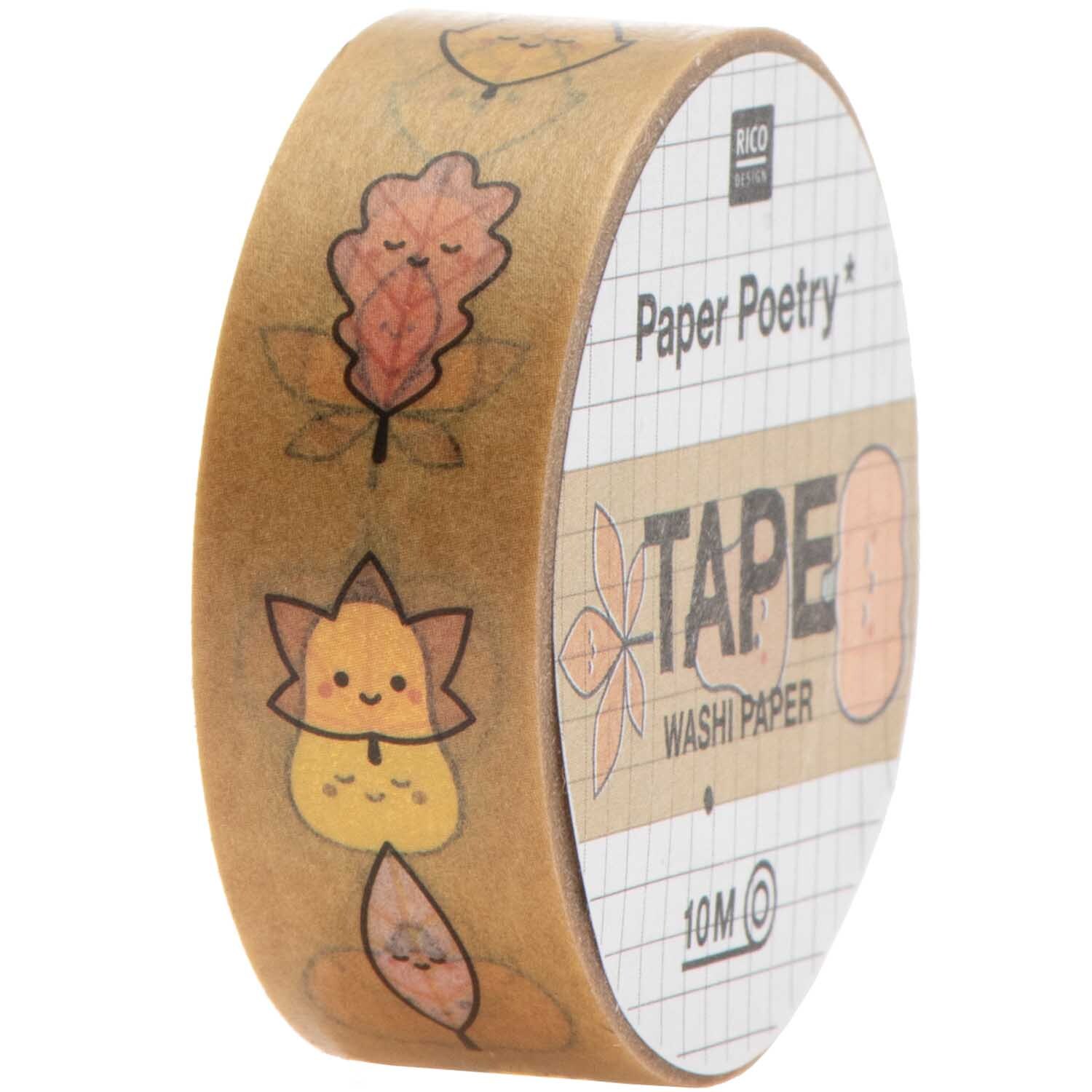 Paper Poetry Tape Blätter 1,5cm 10m