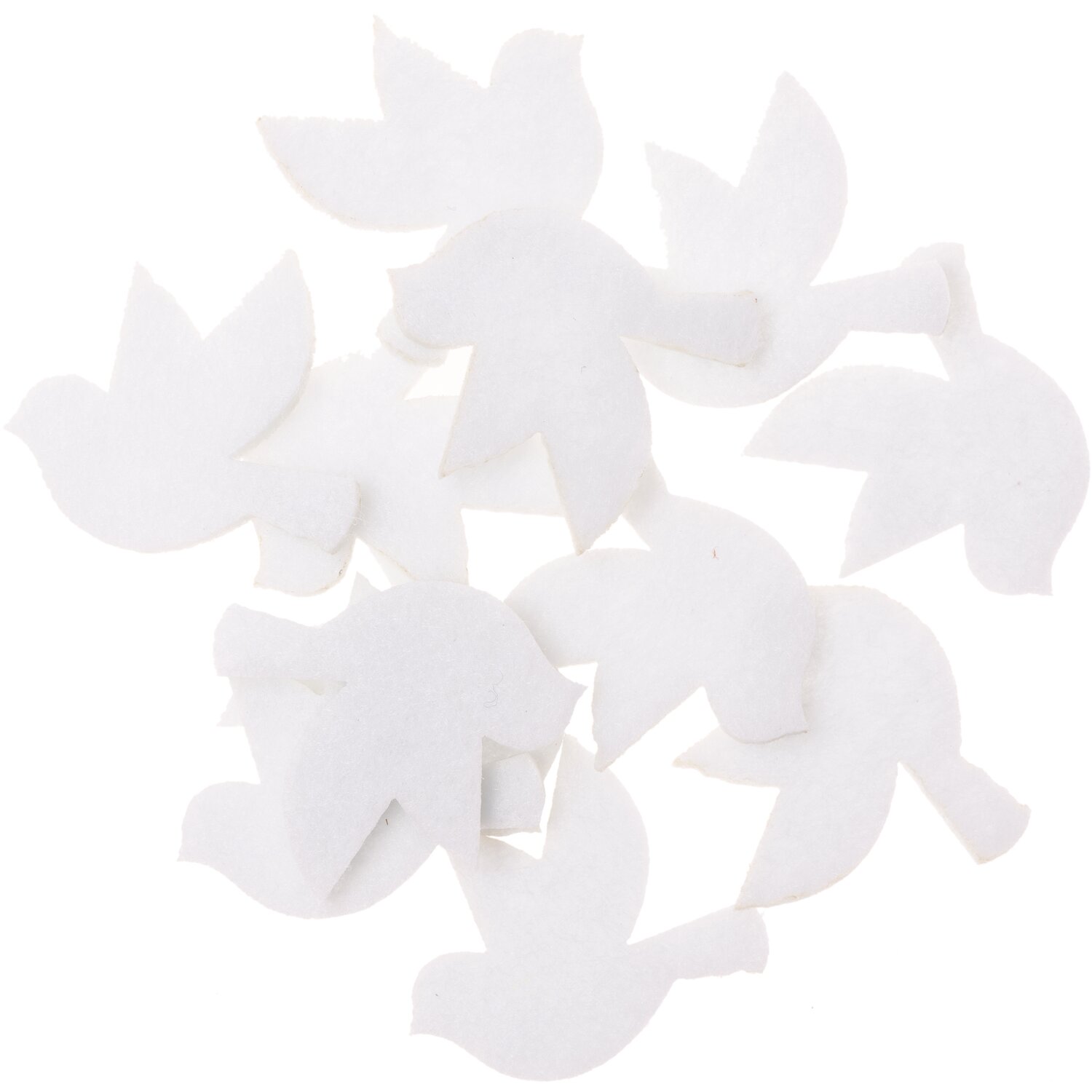 Rico Design Filzstreu Taube weiß 12 Stück