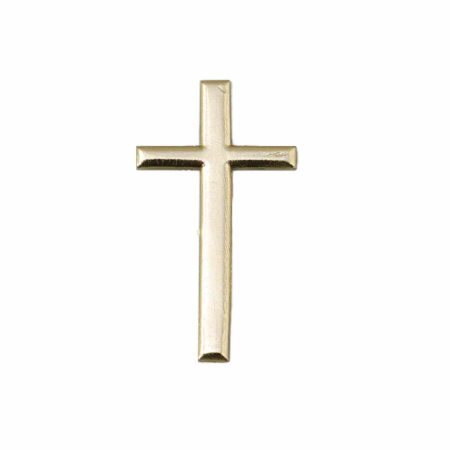 Wachsdekor Kreuz gold 2,2x4cm