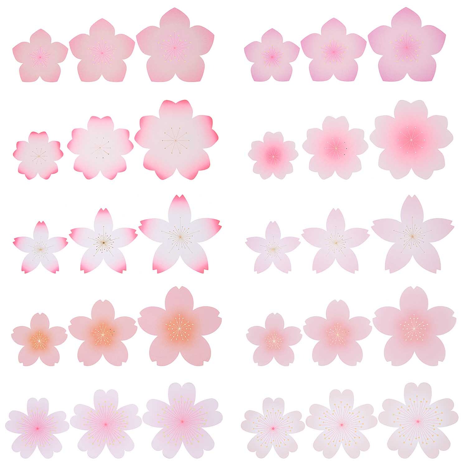 Paper Poetry Papierblüten Luxury Sakura 10-15cm 60 Stück