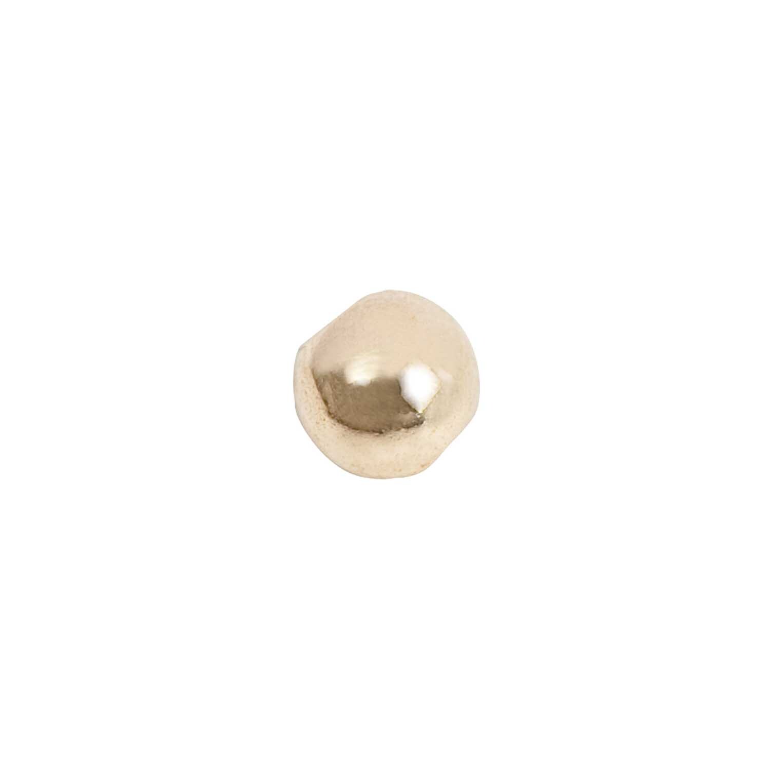 Perle glänzend gold 2,5mm 100 Stück
