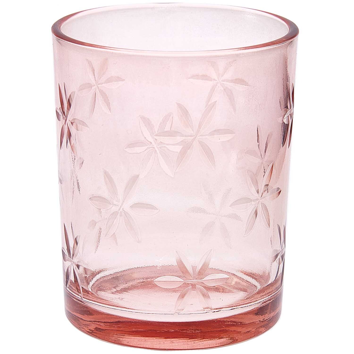 Glaswindlicht transparent-rosa