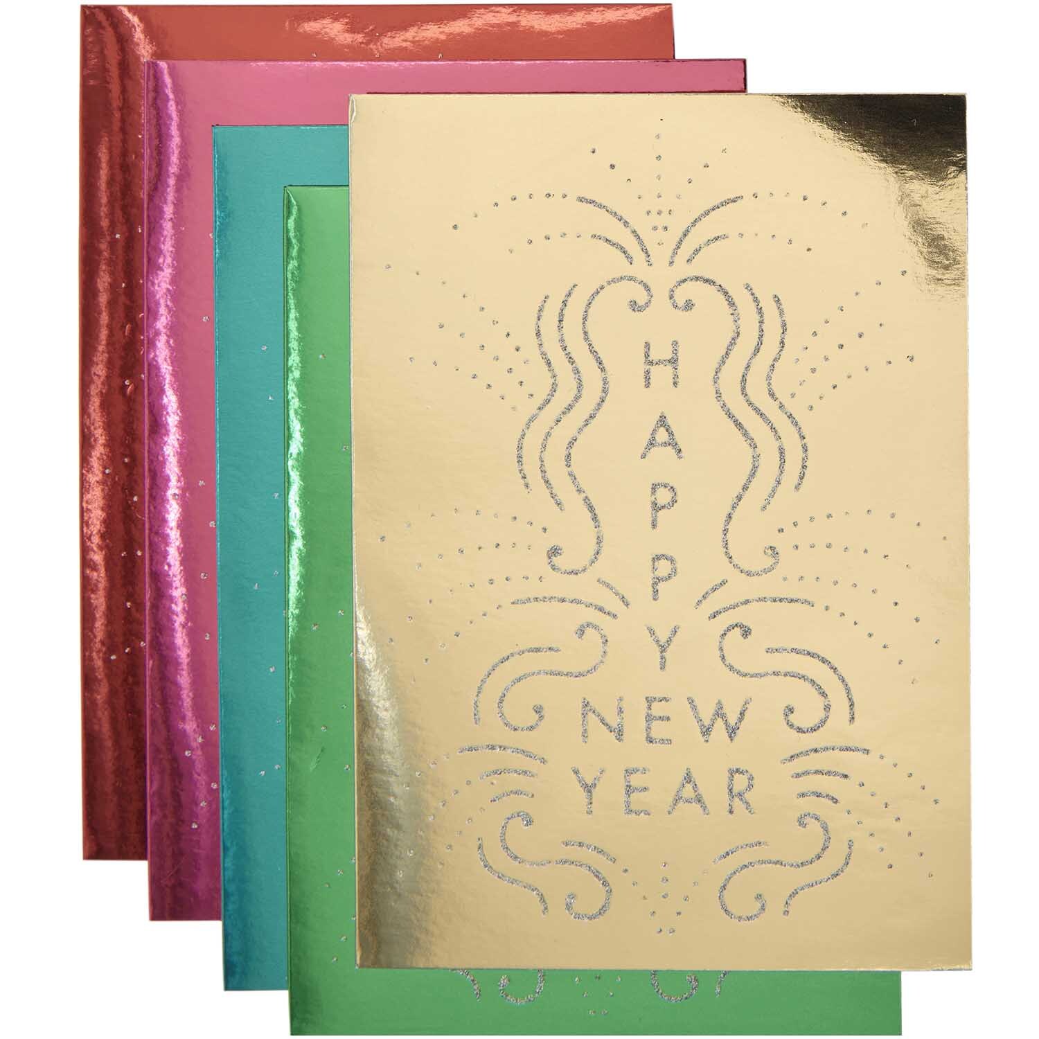 Paper Poetry Kartenset Happy New Year multicolor 20teilig