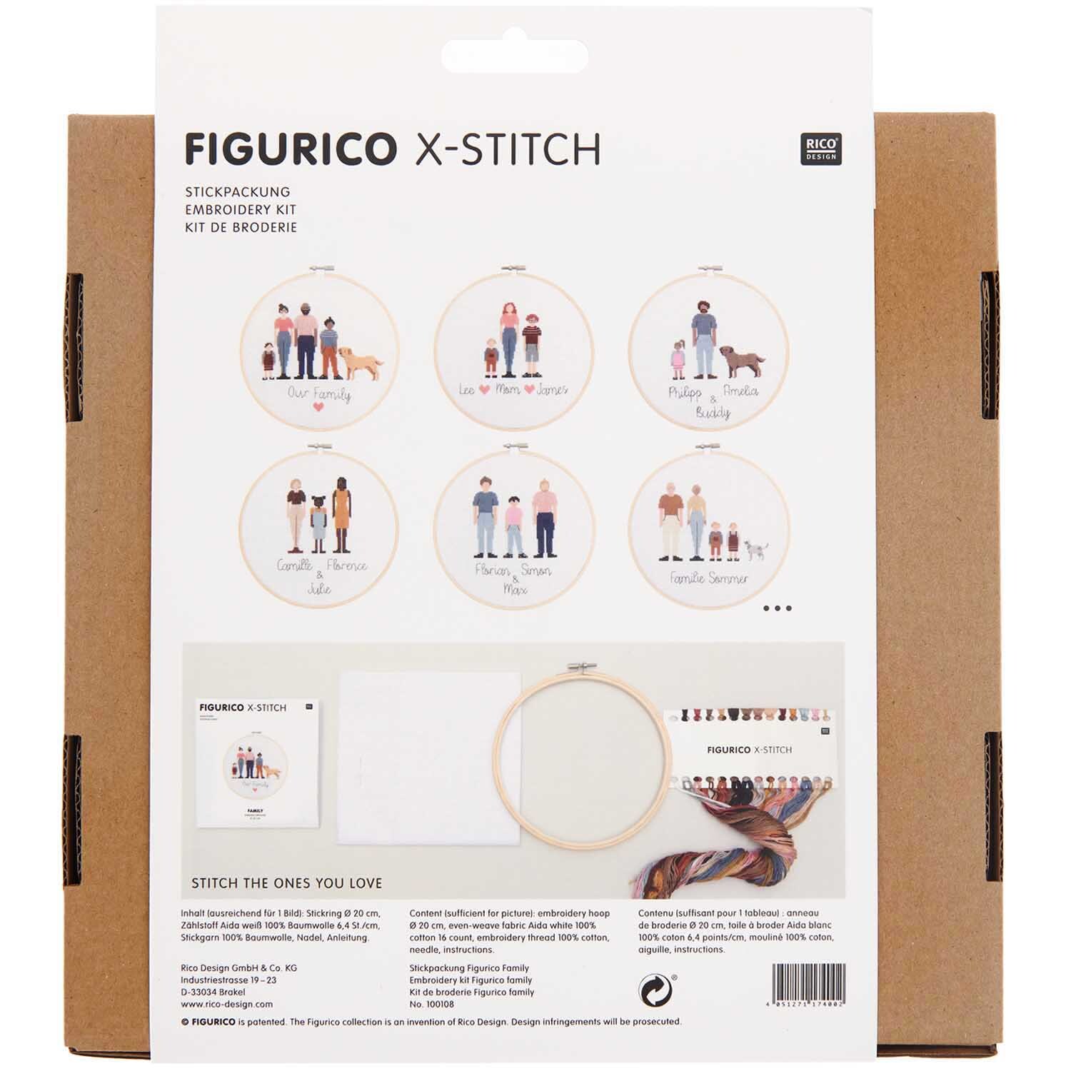 Figurico Stickpackung Family 20cm