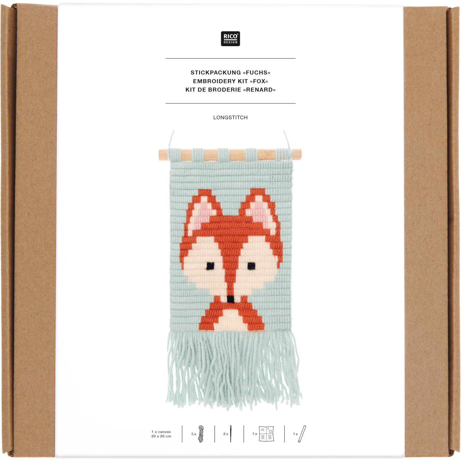 Longstitch Stickpackung Fuchs