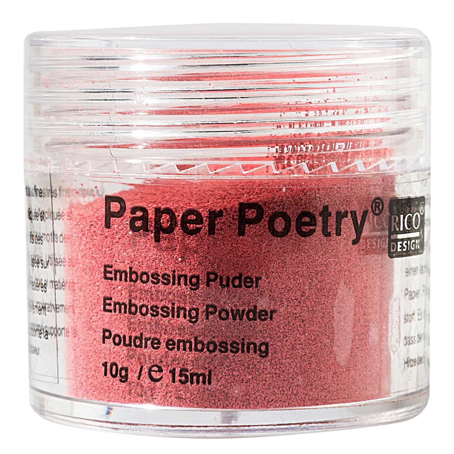 Paper Poetry Embossingpuder rot 10g