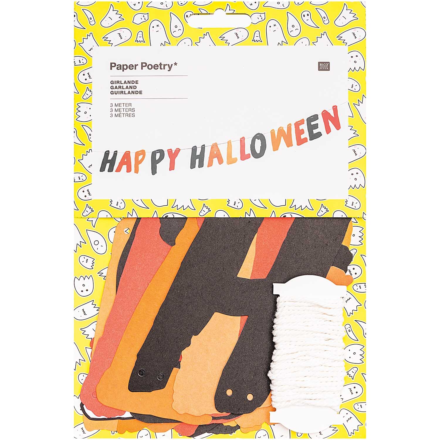 Paper Poetry Girlande Happy Halloween 3m