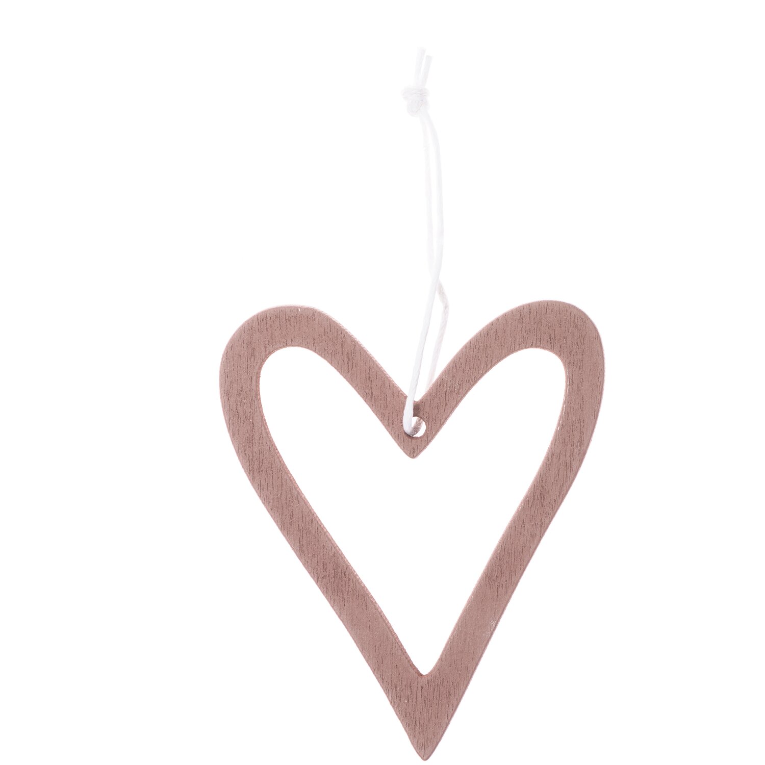 Rico Design Holzhänger Herz offen rosegold